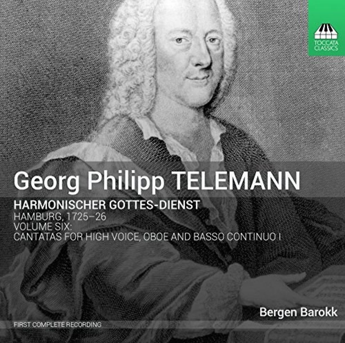 Afbeelding van Bergen Barokk - Telemann: Harmonischer Gottes-Dienst, Volume Six: Seven Cantates