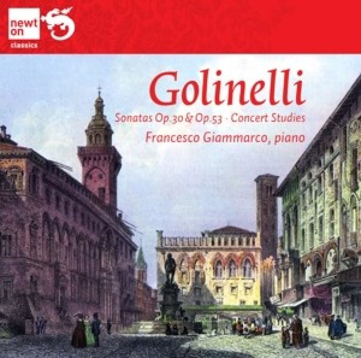 Afbeelding van Francesco Giammarco - Golinelli: Piano Music: Sonata Op.30 | Grand Sonata Op.53 | Concert Studies Op.47