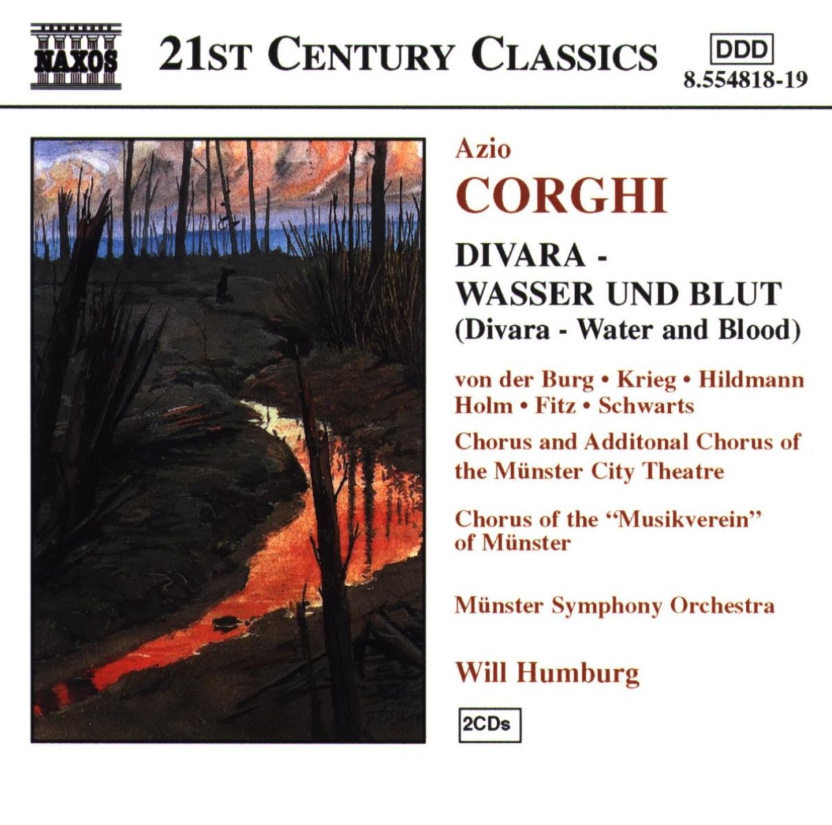 Afbeelding van Munster Symphony Orchestra - Corghi: Divara | Wasser Und Blut