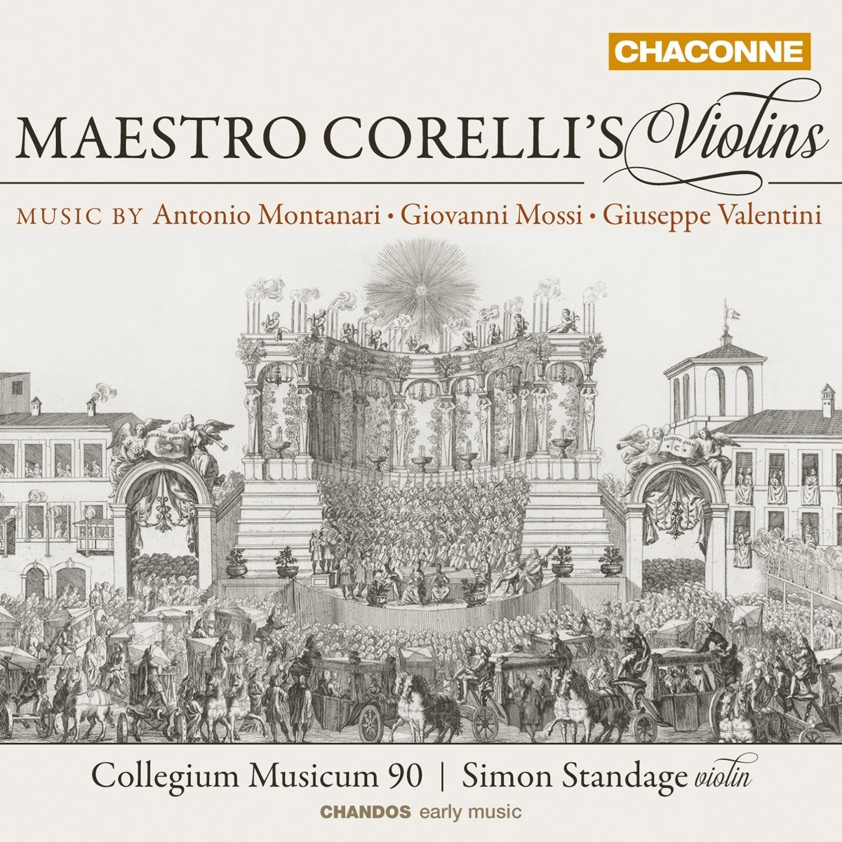 Afbeelding van Simon Standage & Collegium Musicum 90 - Maestro Corelli's Violins