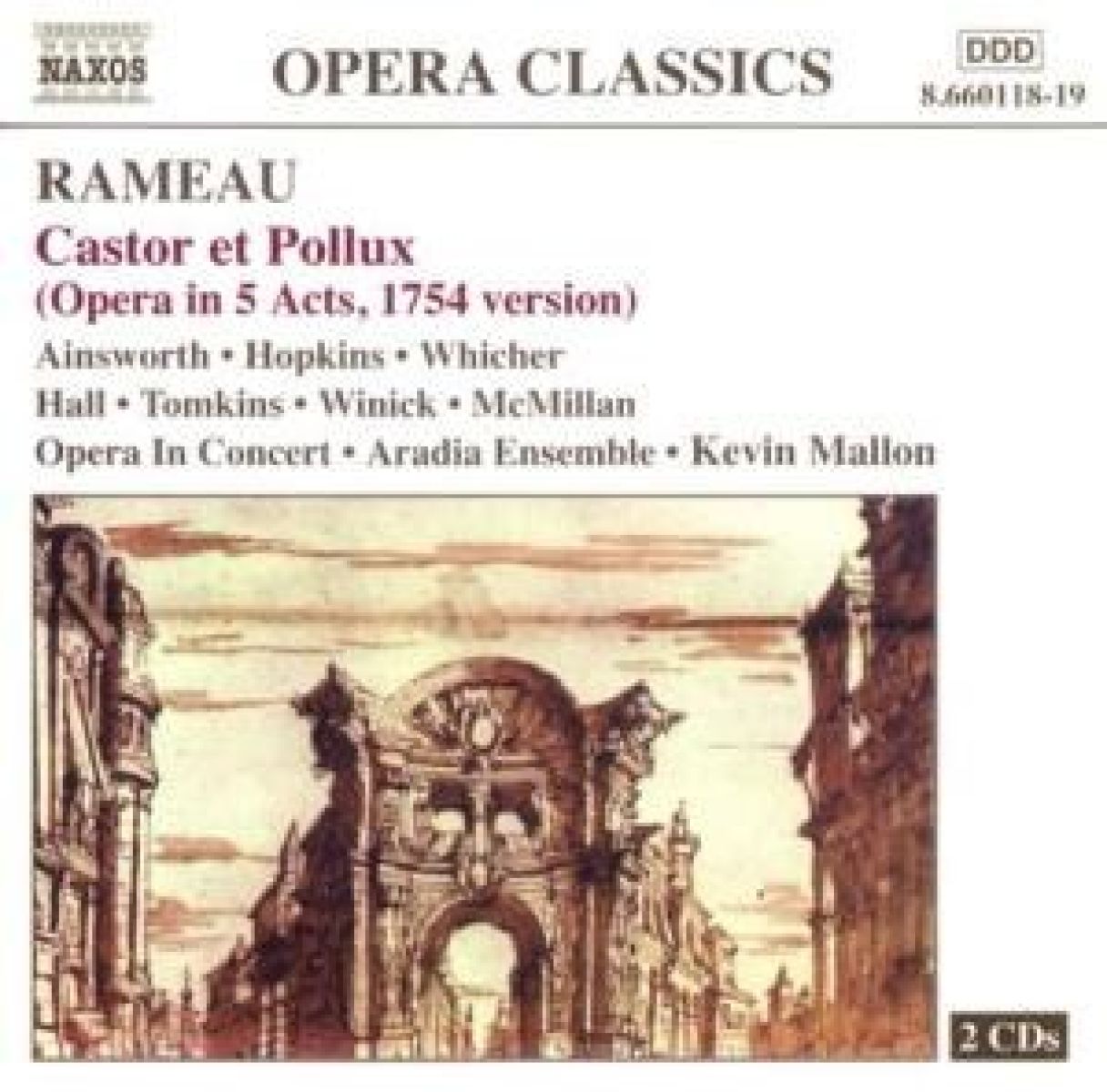 Afbeelding van Opera In Concert, Aradia Ensemble, Kevin Mallon - Castor Et Pollux (1754 Version)