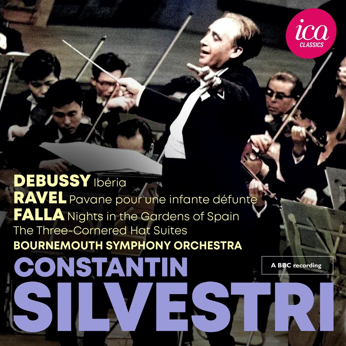 Afbeelding van Constantin Silvestri & Bournemouth Symphony Orchestra - Debussy, Ravel & Falla (Live)