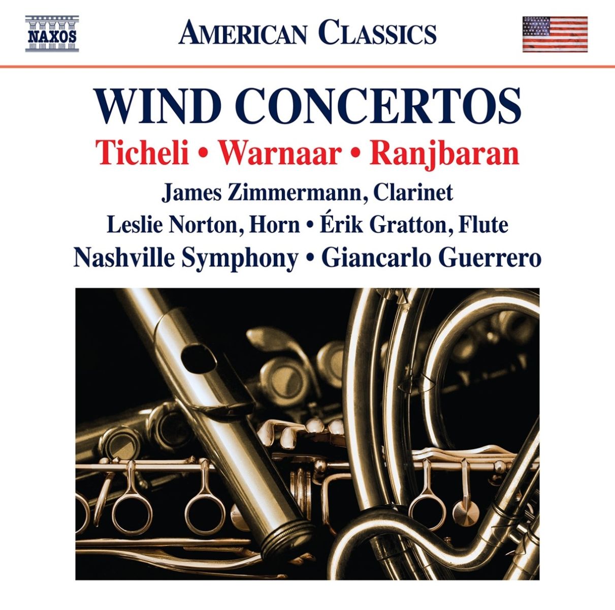 James Zimmermann, Leslie Norton, Érok Gratton, Nashville Symphony - Wind Concertos