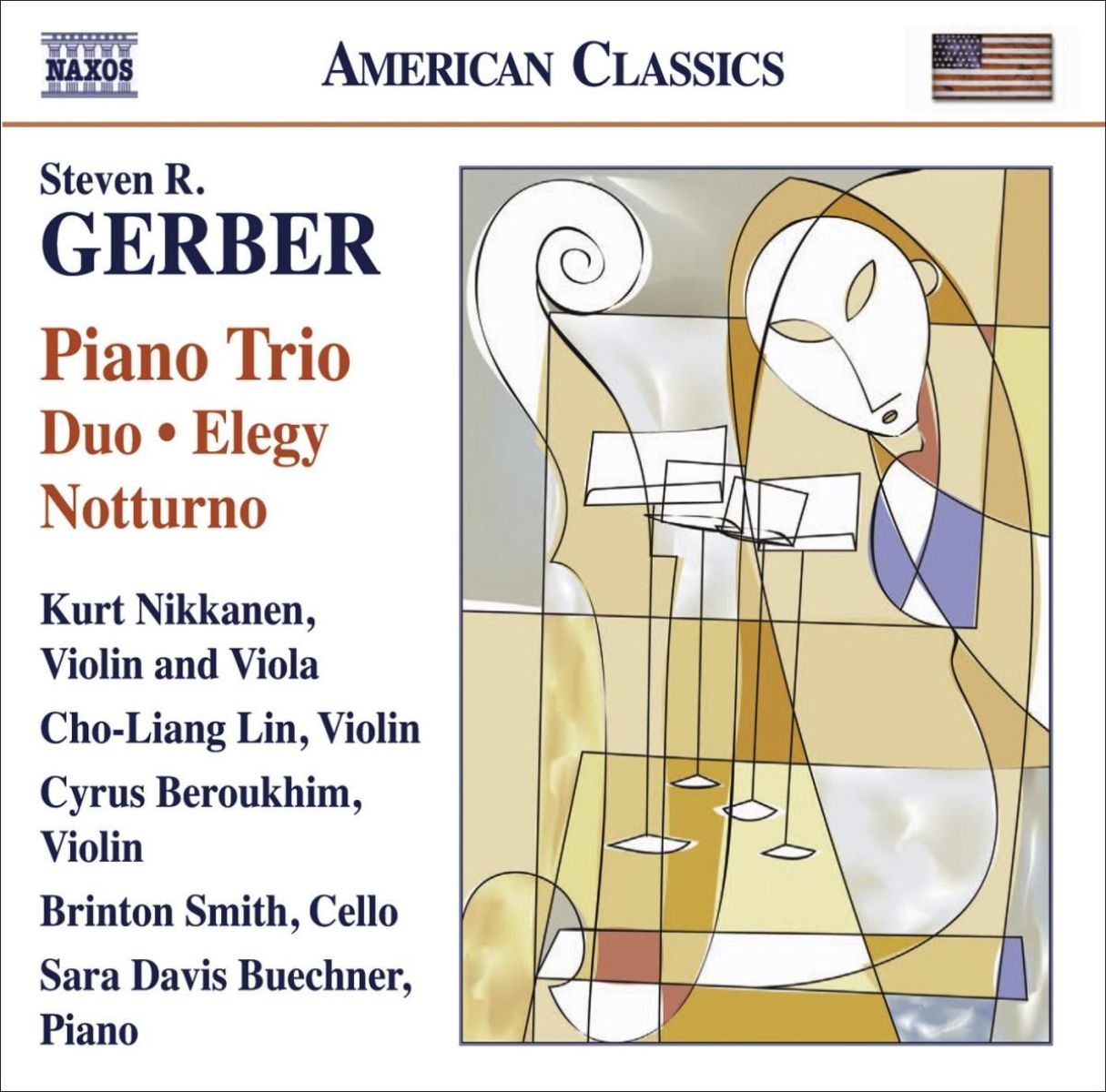 Afbeelding van Kurt Nikkanen, Cho-Liang Lin, Cyrus Beroukhim, Kurt Nikkanen, Brinton Averil Smith - Gerber: Piano Trio/Duo/Elegy/Notturno