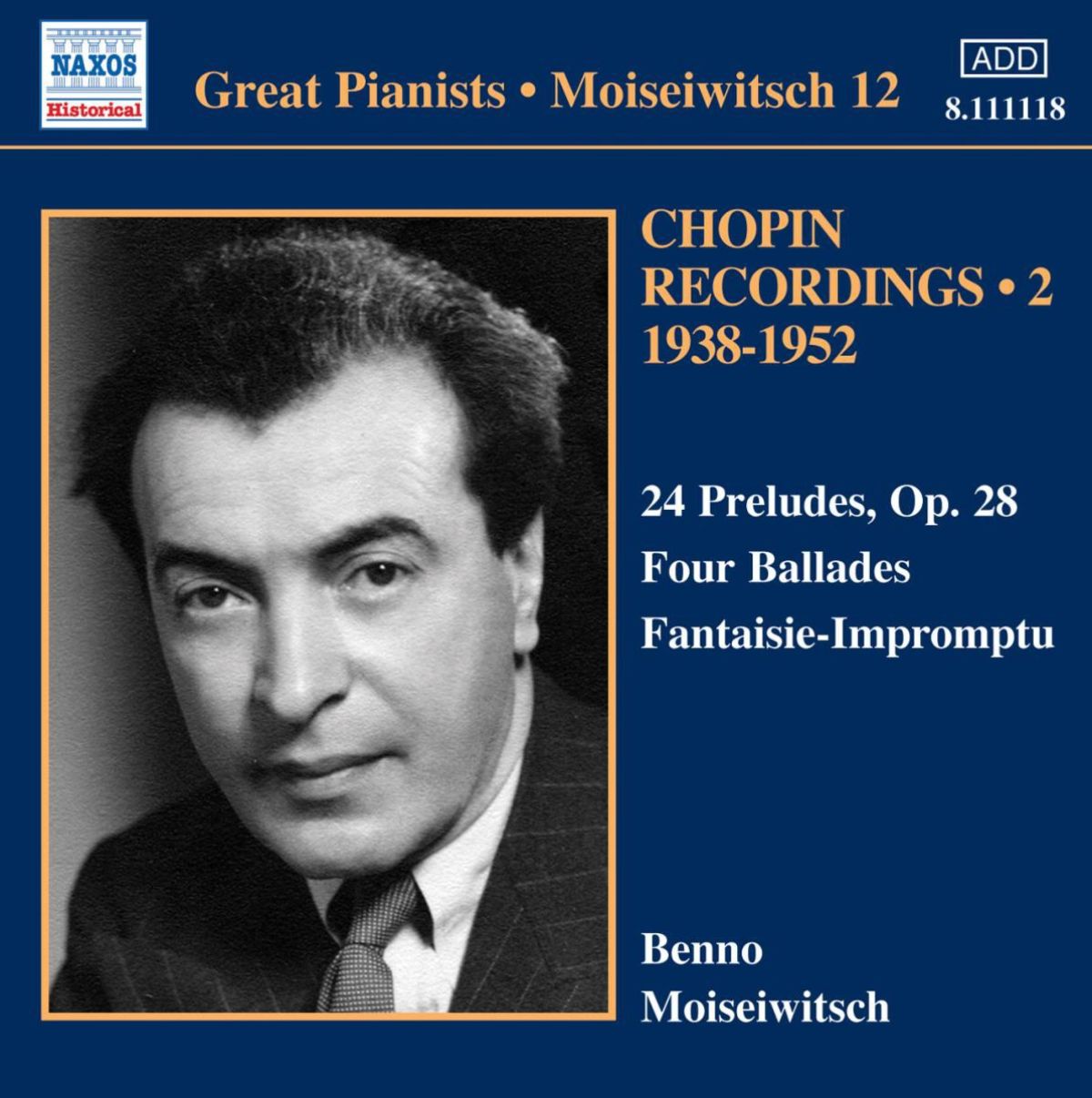Benno Moiseiwitsch - Chopin: Moiseiwitsch Volume 12