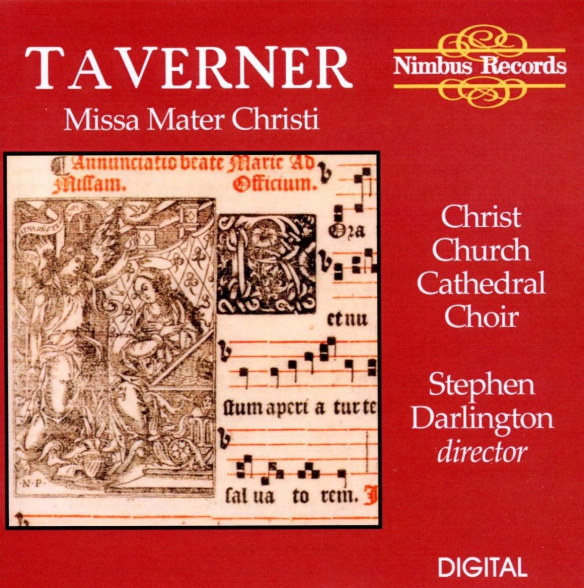 Afbeelding van Christ Church Cathedral Choir, Stephen Darlington - Taverner: Missa Mater Christi