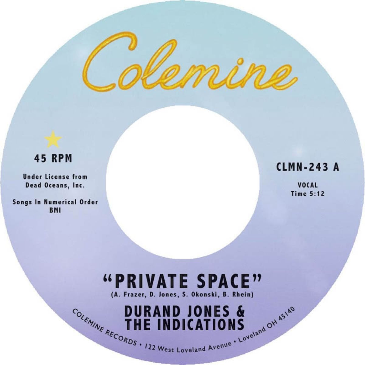 Afbeelding van Durand Jones & The Indications - Private Space