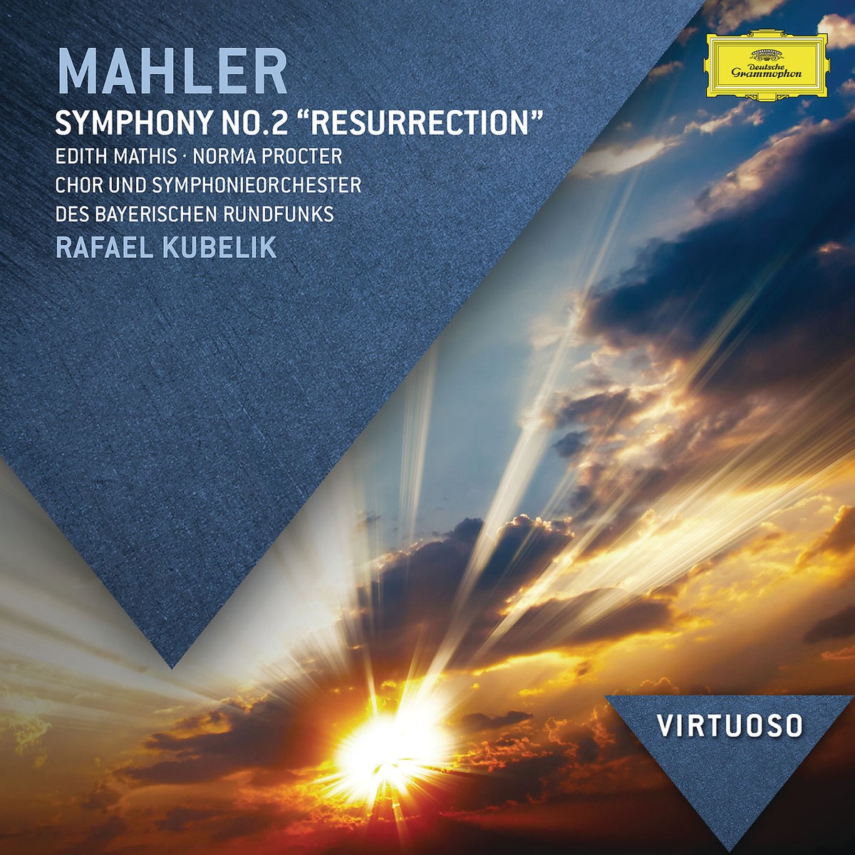 Afbeelding van Edith Mathis, Norma Procter, Symphonie-Orchester Des Bayerischen Rundfunks, Rafael Kubelik - Mahler: Symphony No.2 - "Resurrection"