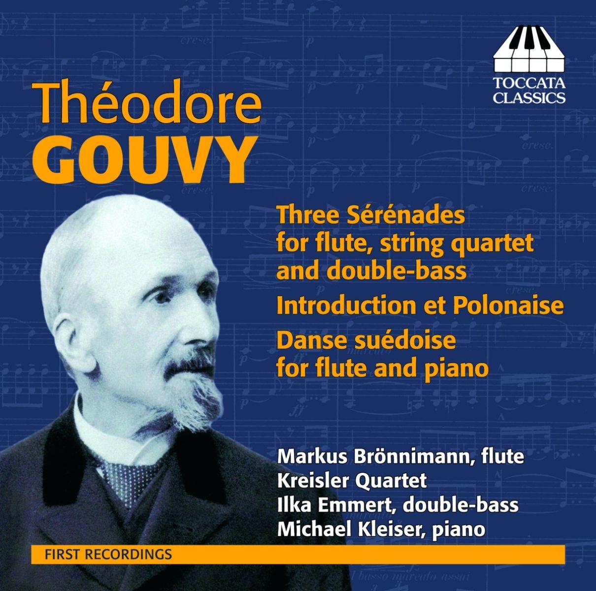 Afbeelding van Markus Brönnimann, Kreisler Quartet, Ilka Emmert, Michael Kleiser - Gouvy: Sérénades For Flute And Strings