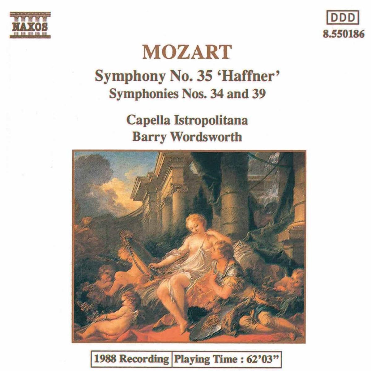 Afbeelding van Capella Istropolitana, Barry Wordsworth - Mozart: Symphonies 34, 35 & 39
