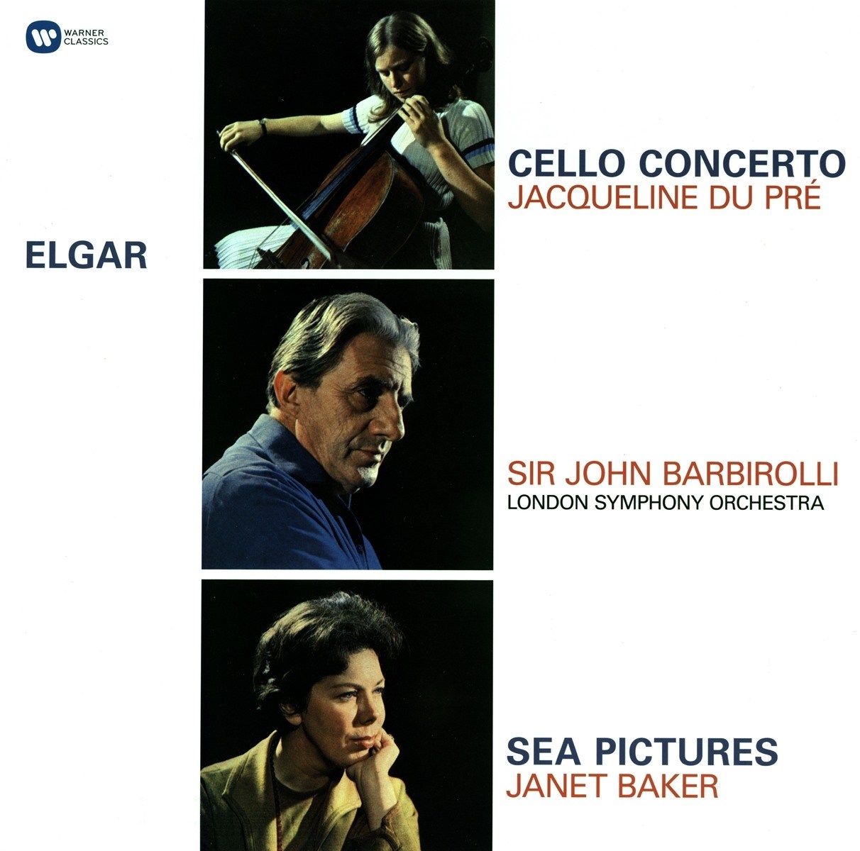 Afbeelding van Jacqueline Du Pré, Sir John Barbirolli, London Symphony Orchestra & Janet Baker - Cello Concerto / Sea Pictures