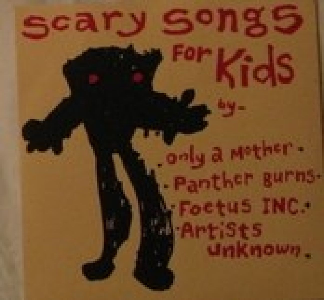 Afbeelding van Scary Songs For Kids