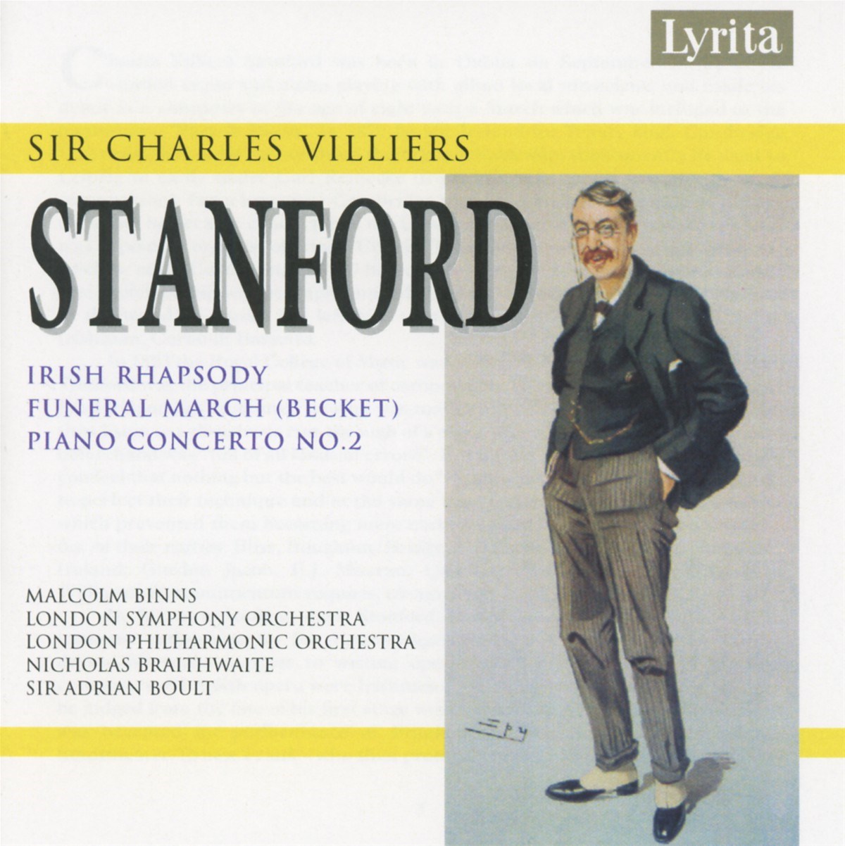 Afbeelding van London Symphony Orchestra, London Philharmonic Orchestra, Sir Adrian Boult - Stanford: Irish Rhapsody No.4 | Funeral March (Becket) | Piano Concerto No.2