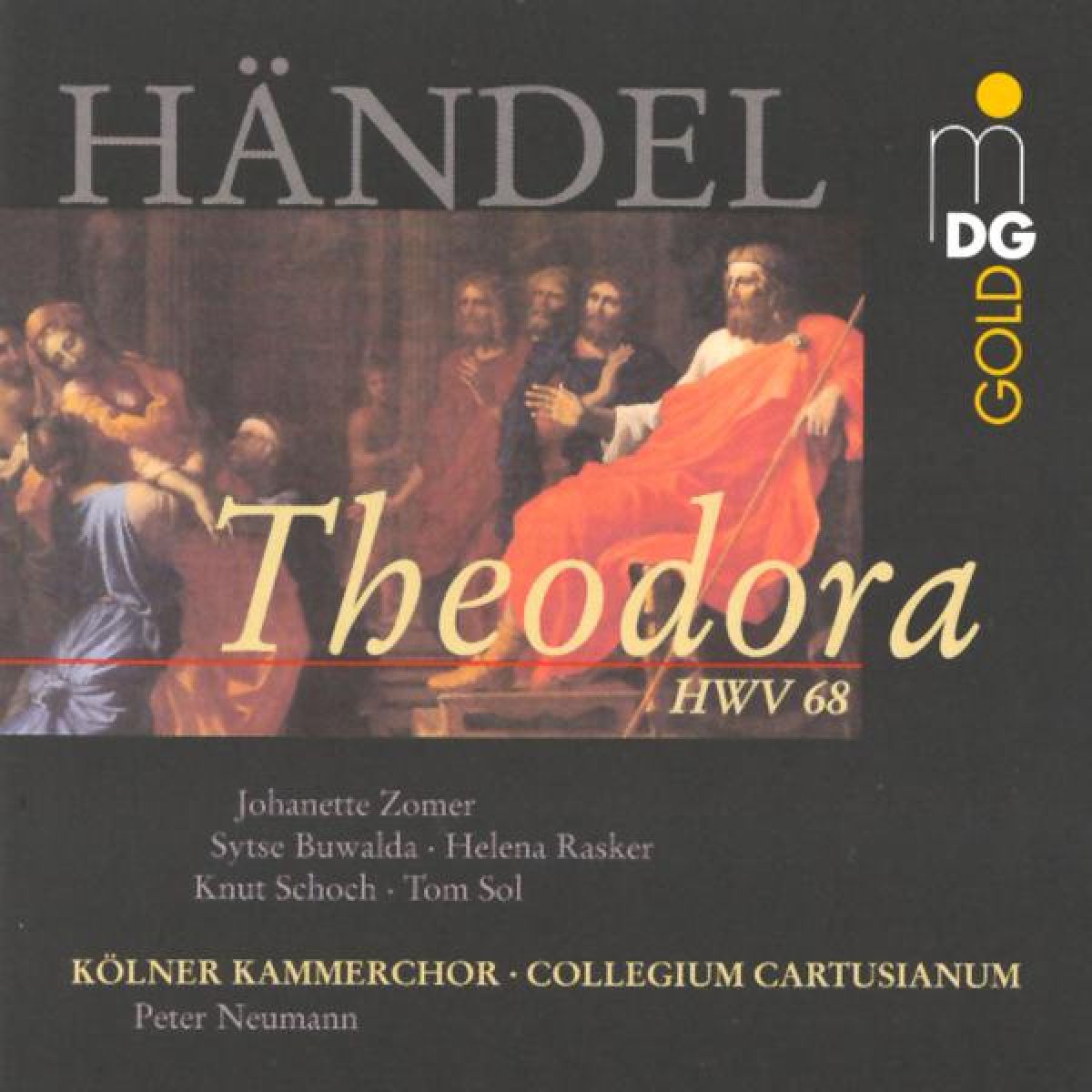 Afbeelding van Lisette Oropesa, Joyce DiDonato, Paul Antoine Bénos-Dijan, Michael Spyres, John Chest, Il Pomo d'Oro, Maxim Emelyanychev - Händel: Theodora HWV 68