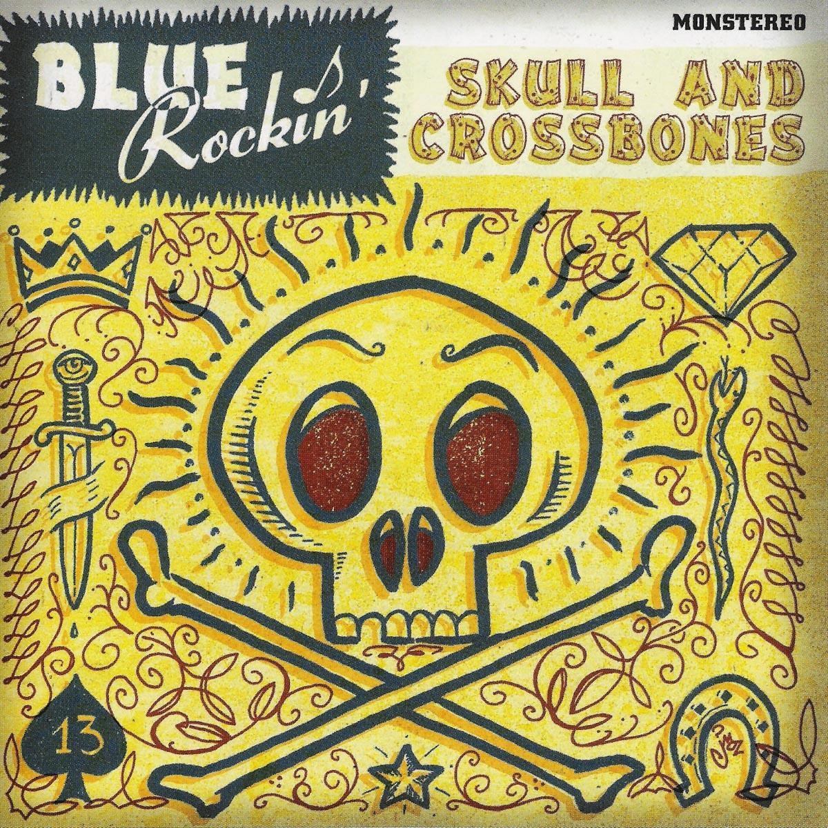 Afbeelding van Blue Rockin' - Skull & Crossbones