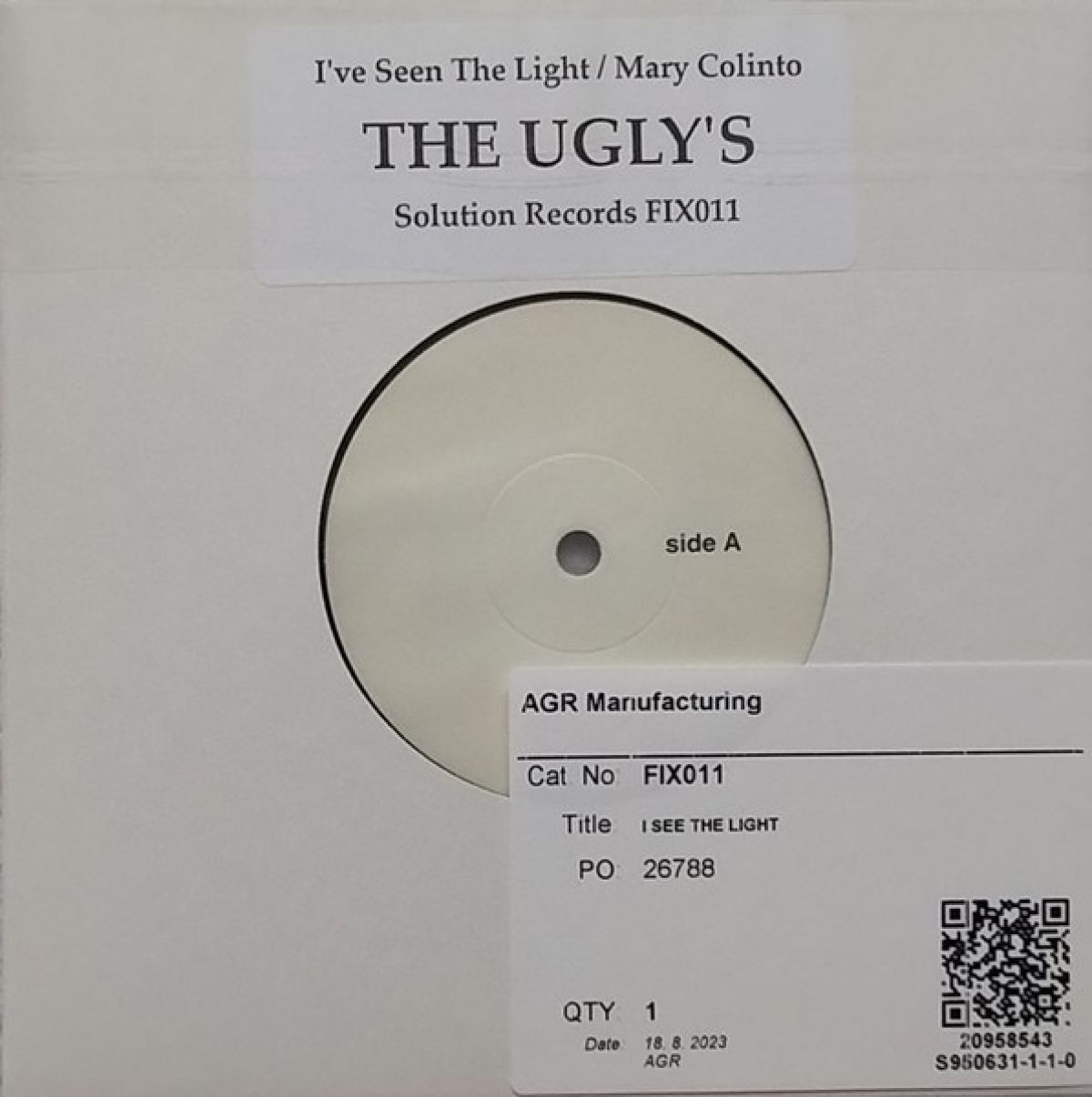 Afbeelding van The Ugly's - I've Seen The Light/Mary Colinto