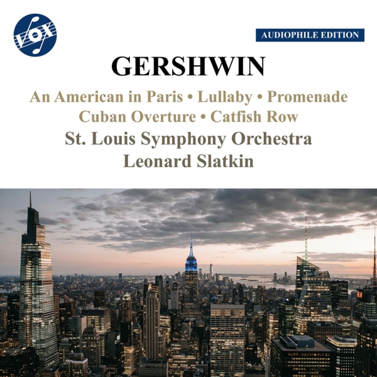 Afbeelding van St. Louis Symphony Orchestra, Leonard Slatkin - Gershwin: An American In Paris | Lullaby | Promenade | Cuban Overture | Catfish Row