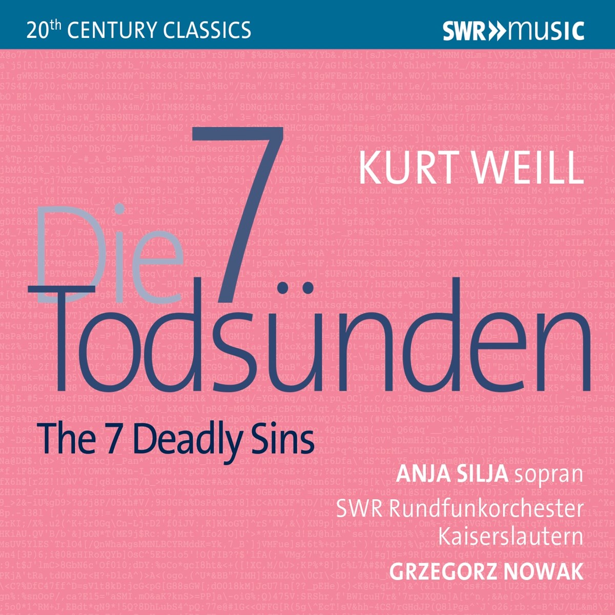 Afbeelding van Anja Silja, SWR-Rundfunk-Orchester Kaiserslautern, Grzegorz Nowak - Weill: Die 7 Todsünden / The Seven Deadly Sins
