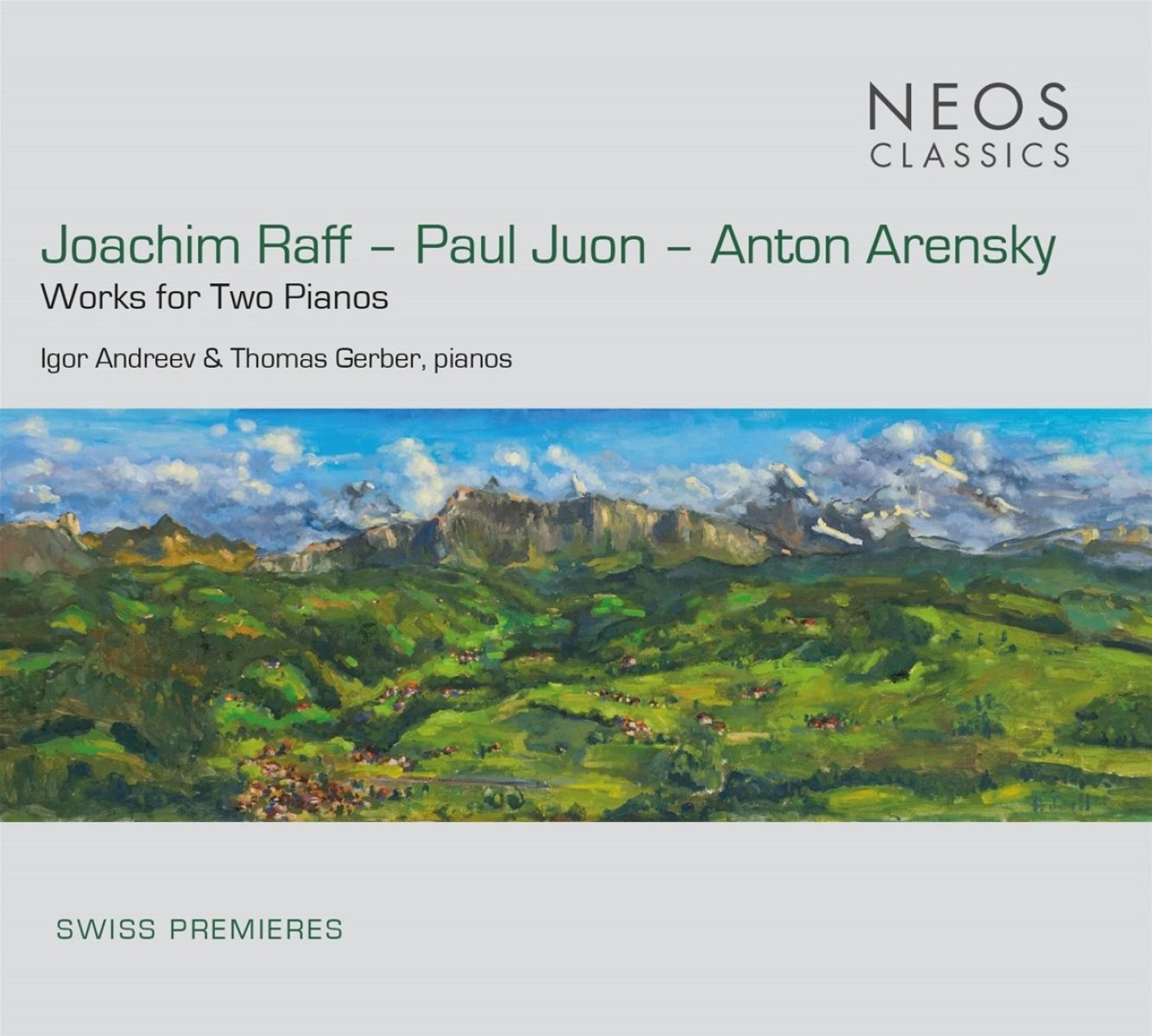 Afbeelding van Igor Andreev & Thomas Gerber - Raff/Juon/Arensky: Works For Two Piano