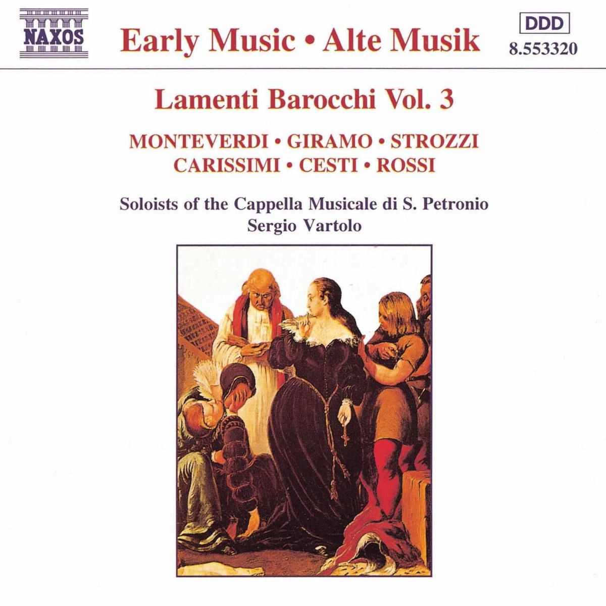 Afbeelding van Cappella Musicale Di San Petronio Di Bologna, Sergio Vartolo - Lamenti Barocchi 3