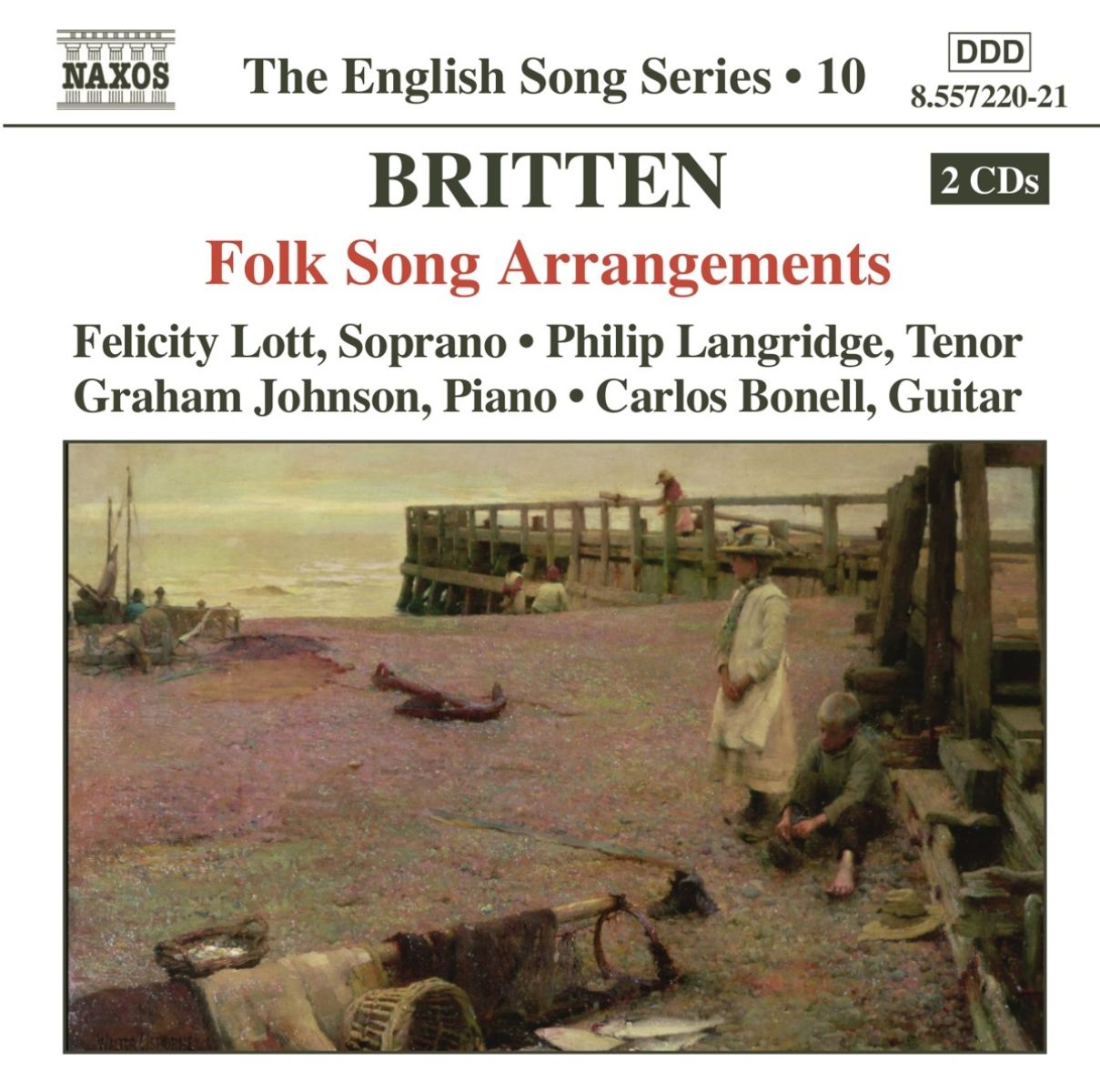 Afbeelding van Felicity Lott, Philip Langridge, Carlos Bonell, Osian Ellis, Graham Johnson - Britten: The Folk Songs (Vol.1-6)