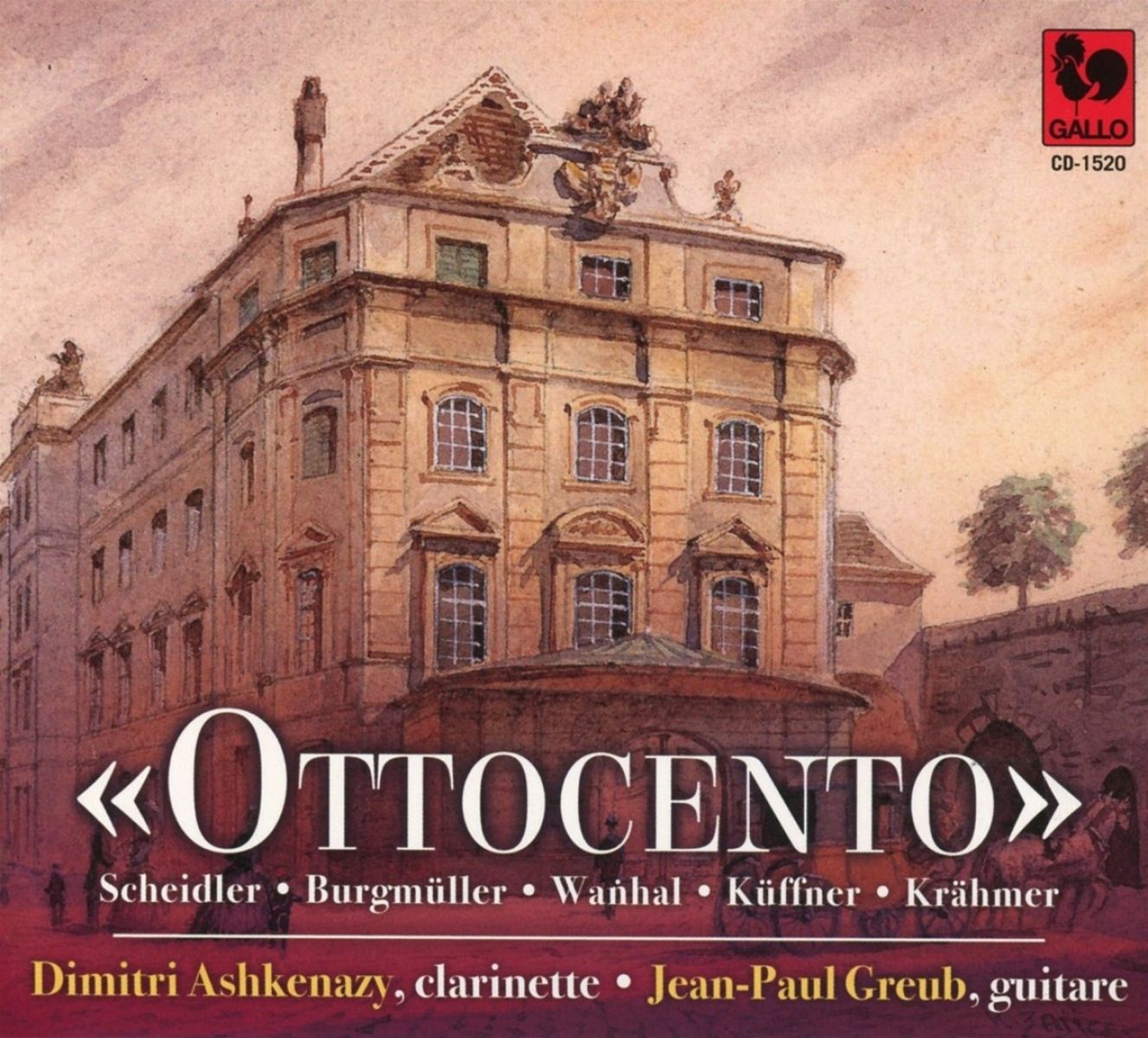 Afbeelding van Dimitri Ashkenazy & Jean-Paul Greub - Ottocento - Unknown Clarinet & Guitar Pieces