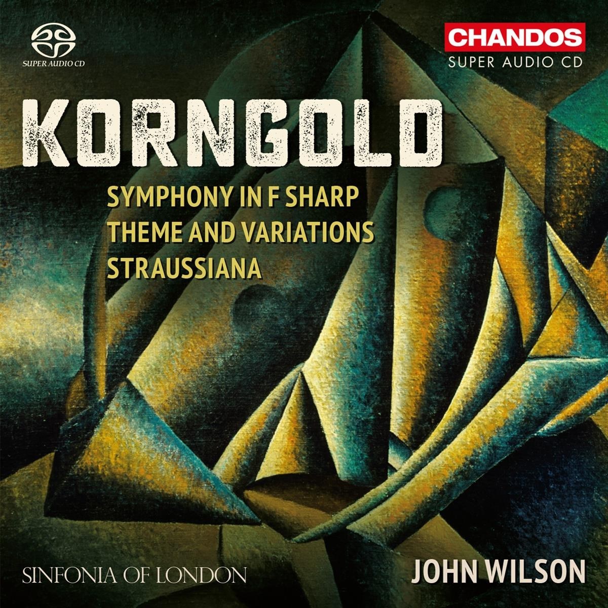 Afbeelding van Sinfonia Of London, John Wilson - Korngold: Symphony in F sharp/Straussiana/Theme & Variations