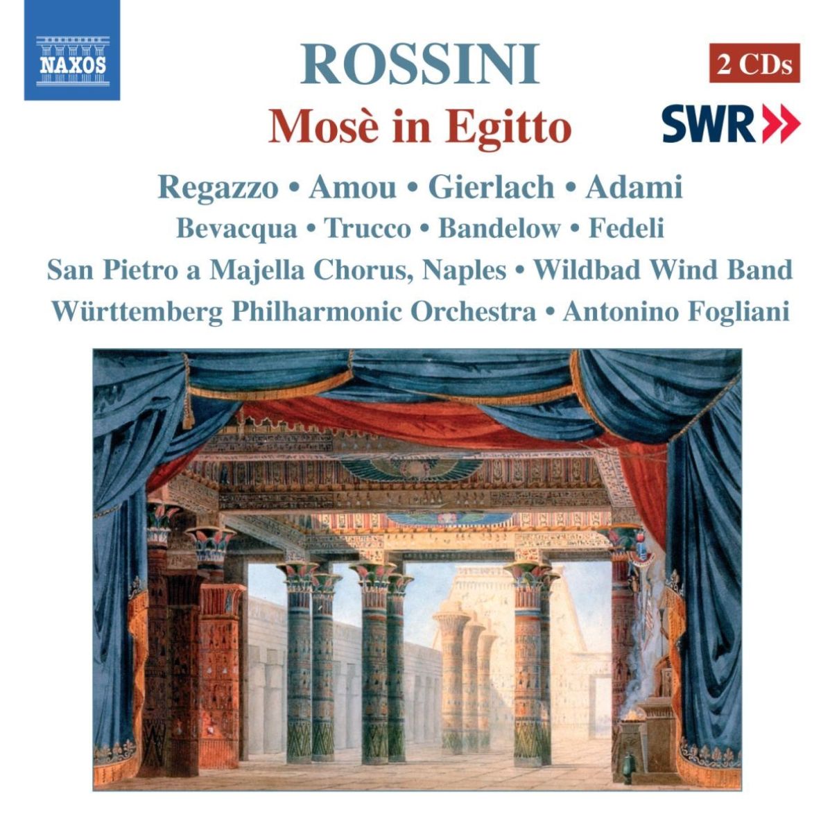 Afbeelding van Württemberg Philharmonic Orchestra, Antonino Fogliani - Rossini: Mose In Egitto