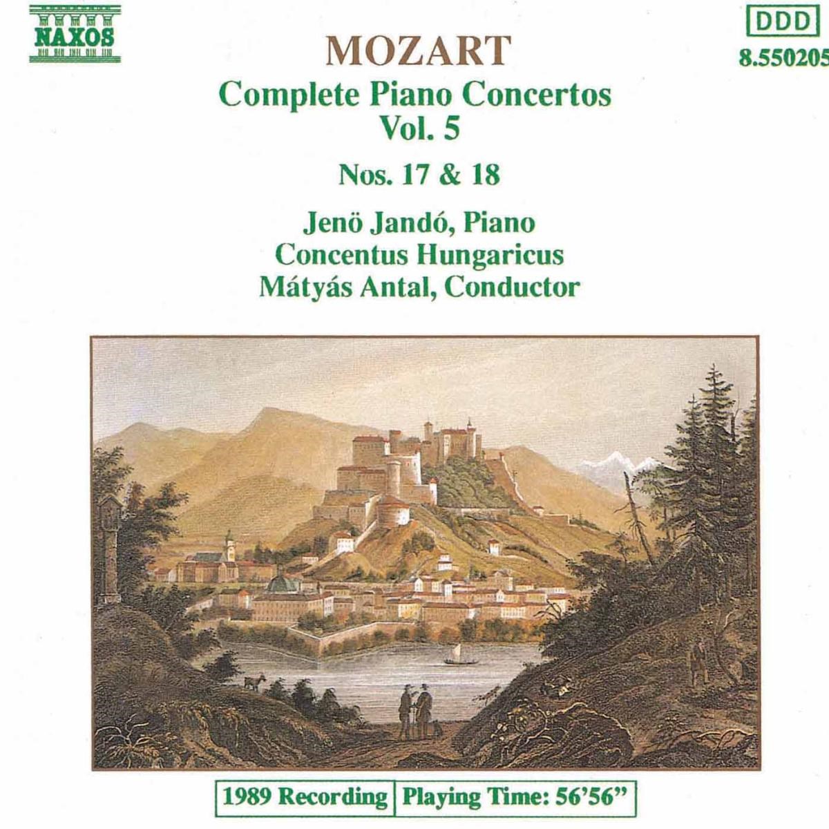 Jenö Jandó, Concentus Hungaricus, Mátyás Antal - Mozart: Complete Piano Concertos Vol. 5 - Nos. 17 And 18