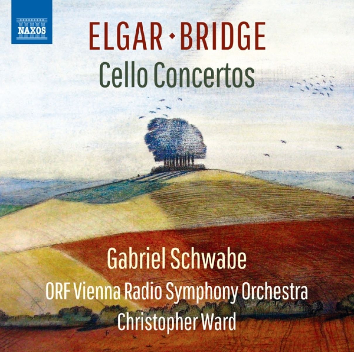 Afbeelding van Gabriel Schwabe, ORF Vienna Radio Symphony Orchestra, Christopher Ward - Elgar & Bridge: Cello Concertos