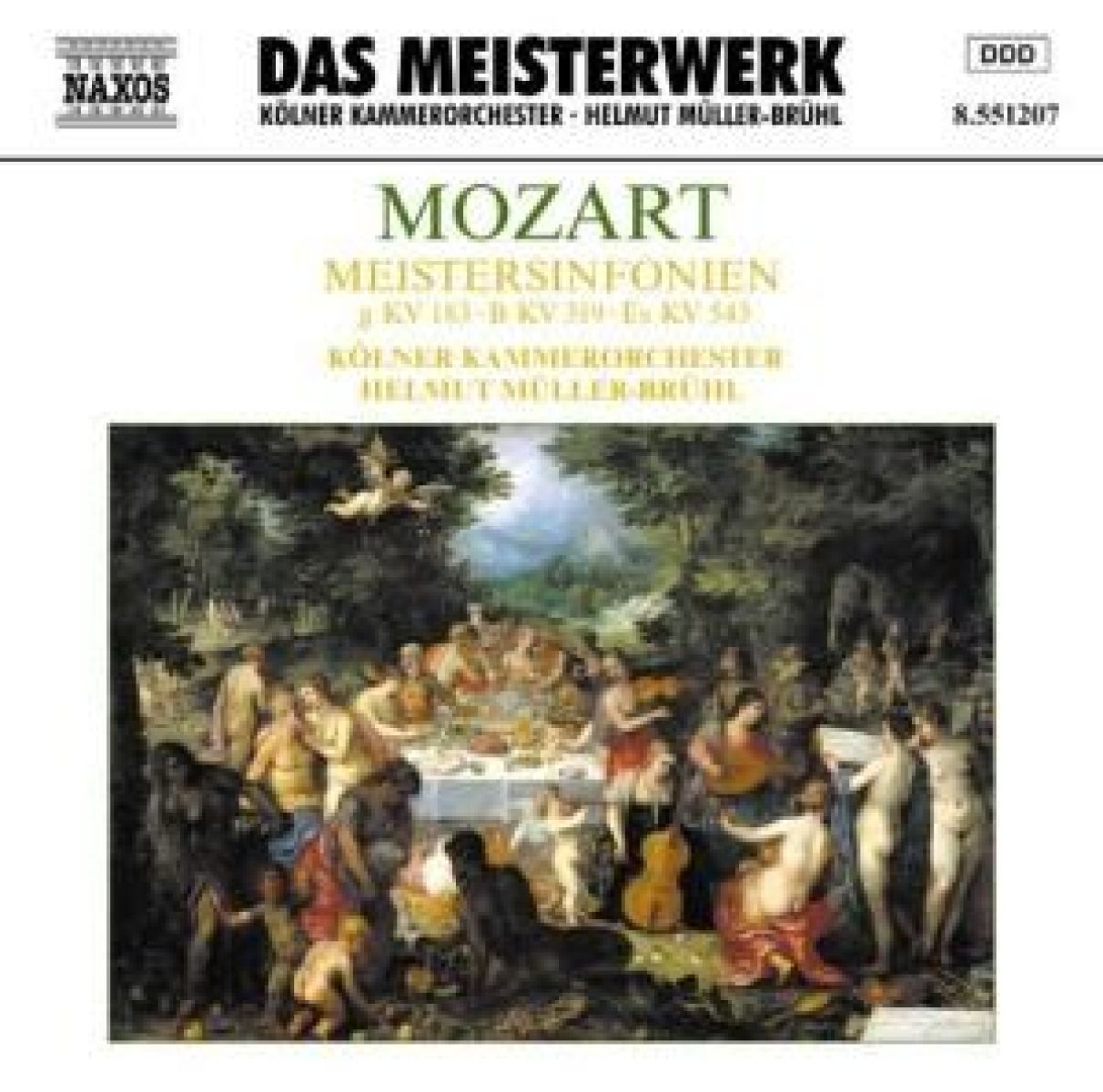 Afbeelding van Kölner Kammerorchester, Helmut Müller-Brühl - Mozart: Meistersinfonien