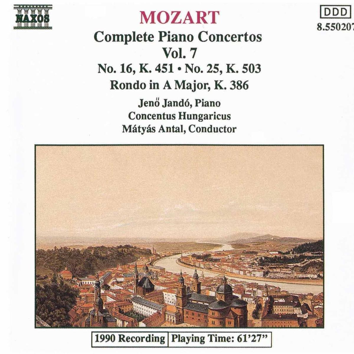 Afbeelding van Jeno Jandó - Mozart: Piano Concertos 7