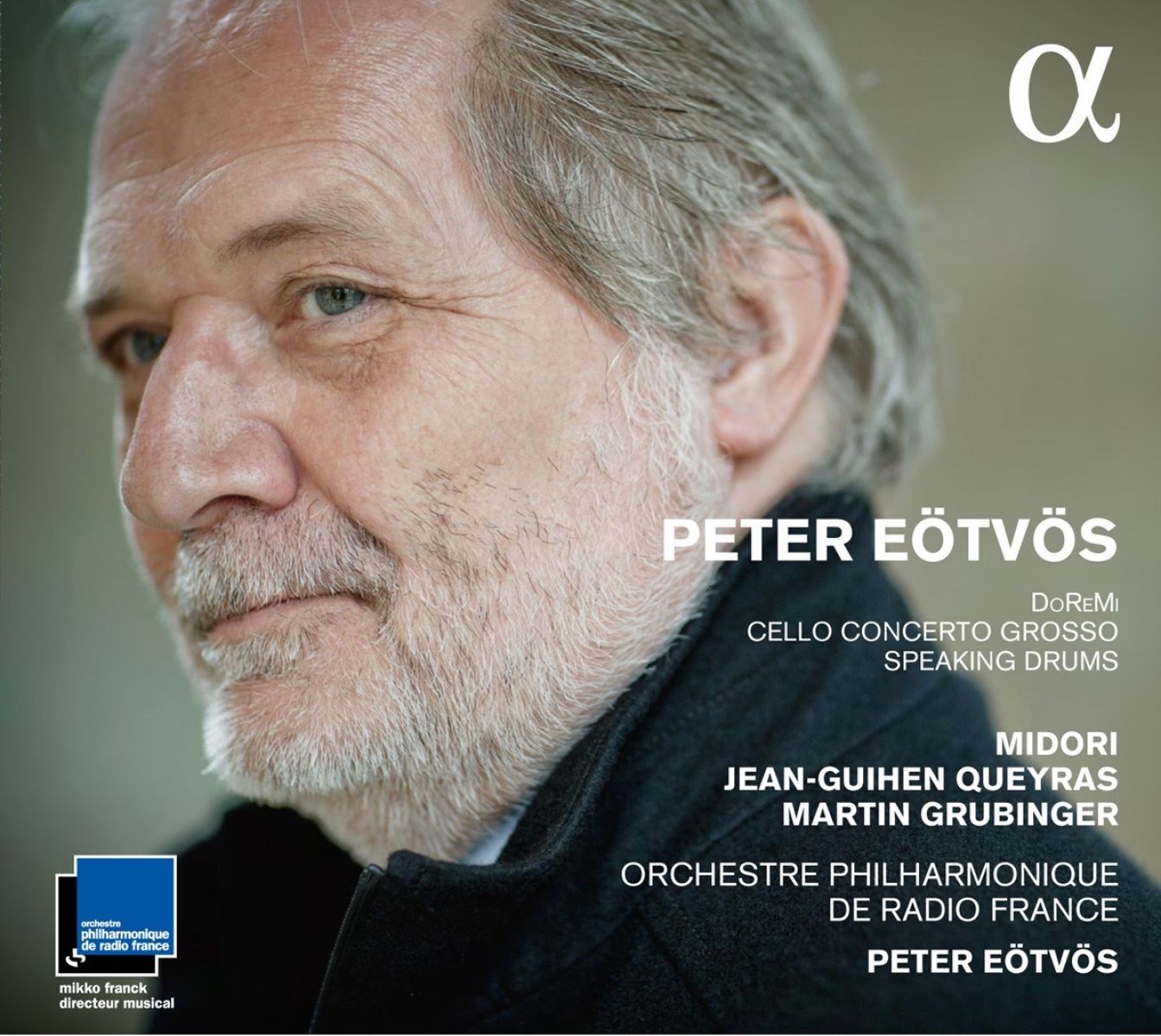 Afbeelding van Midori Goto, Martin Grubinger, Jean-Guihen Queyras, Orchestre Philharmonique De Radio France, Peter Eötvös - Eötvös: DoReMi | Cello Concerto Grosso | Speaking Drums
