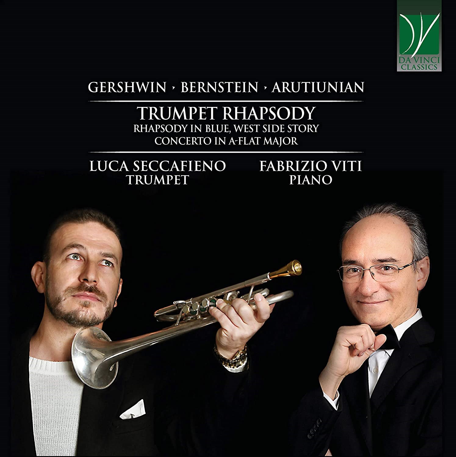 Afbeelding van Luca Seccafieno, Fabrizio Viti - Trumpet Rhapsody (Rhapsody In Blue, West Side Story, Concerto In A-Flat Major)