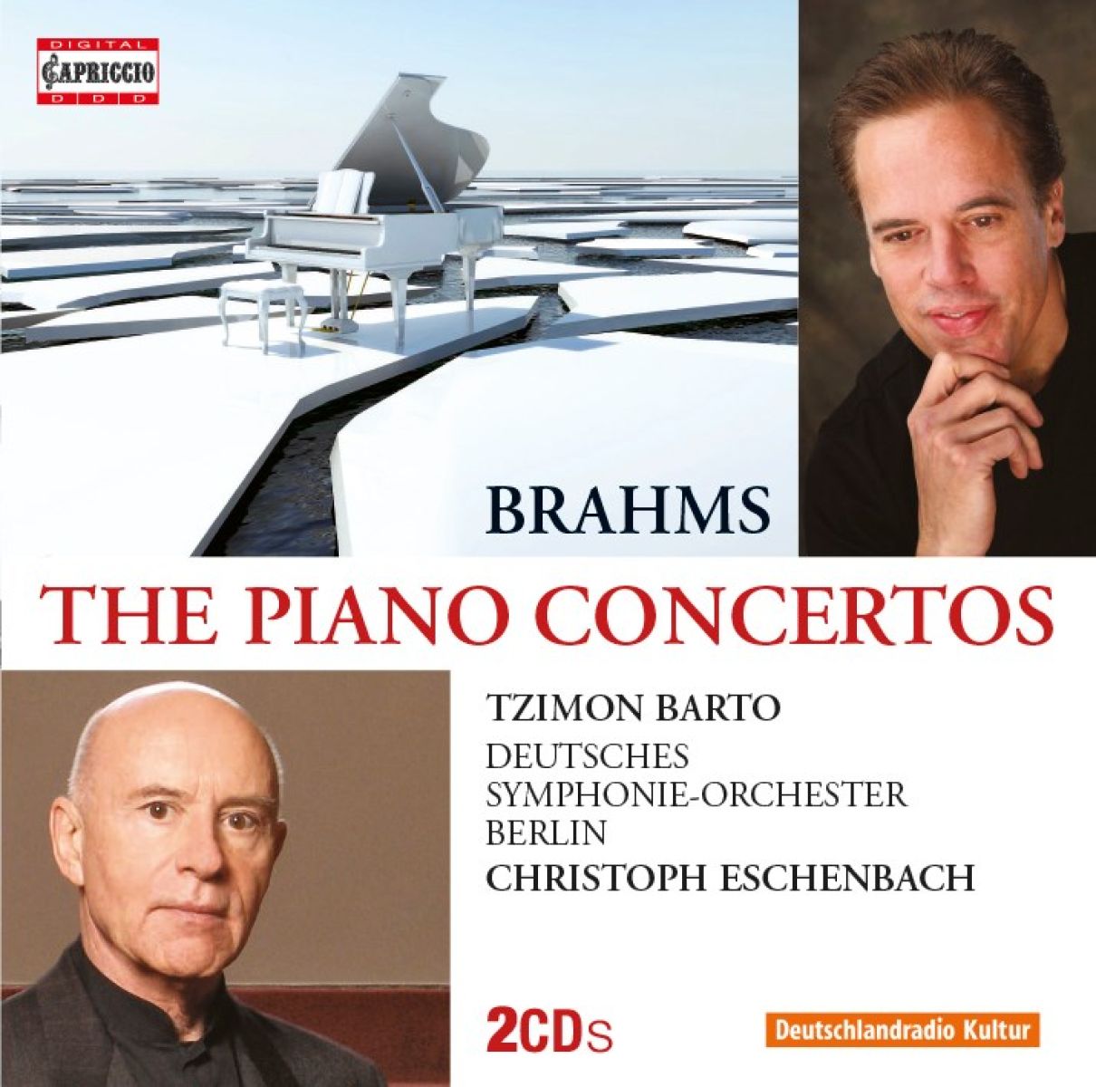 Afbeelding van Tzimon Barto, Deutsches Symphonie-Orchester Berlin, Christoph Eschenbach - Brahms: The Piano Concertos