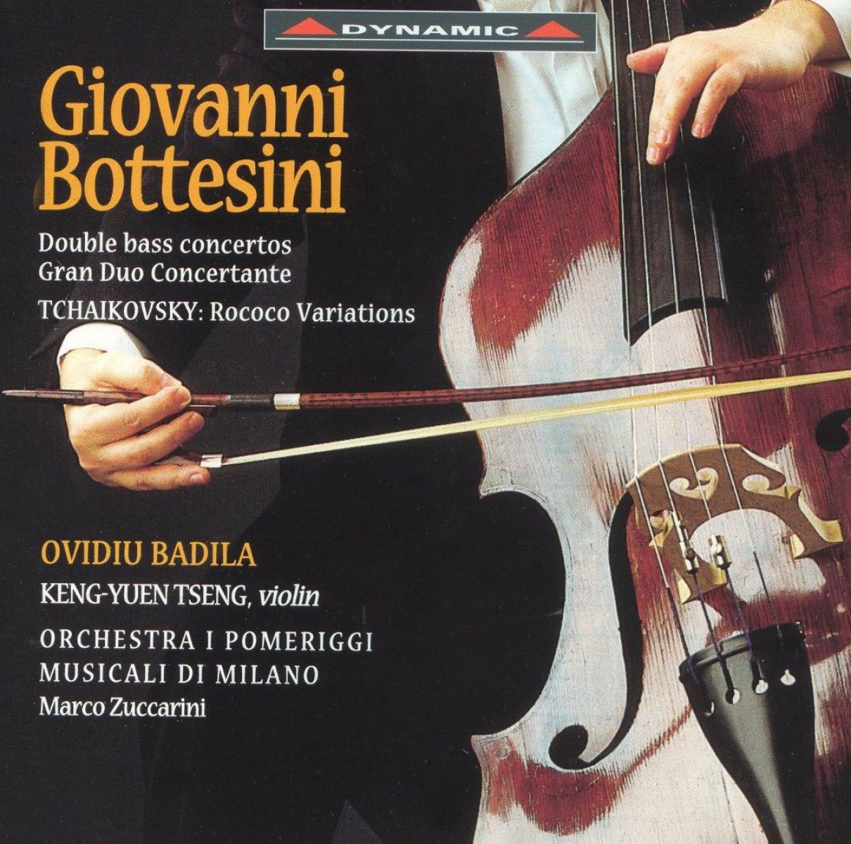 Afbeelding van Ovidiu Badila, Keng-Yuen Tseng, Orchestra I Pomeriggi Musicali, Marco Zuccarini - Double Bass Concertos | Gran Duo Concertante | Rococo Variations
