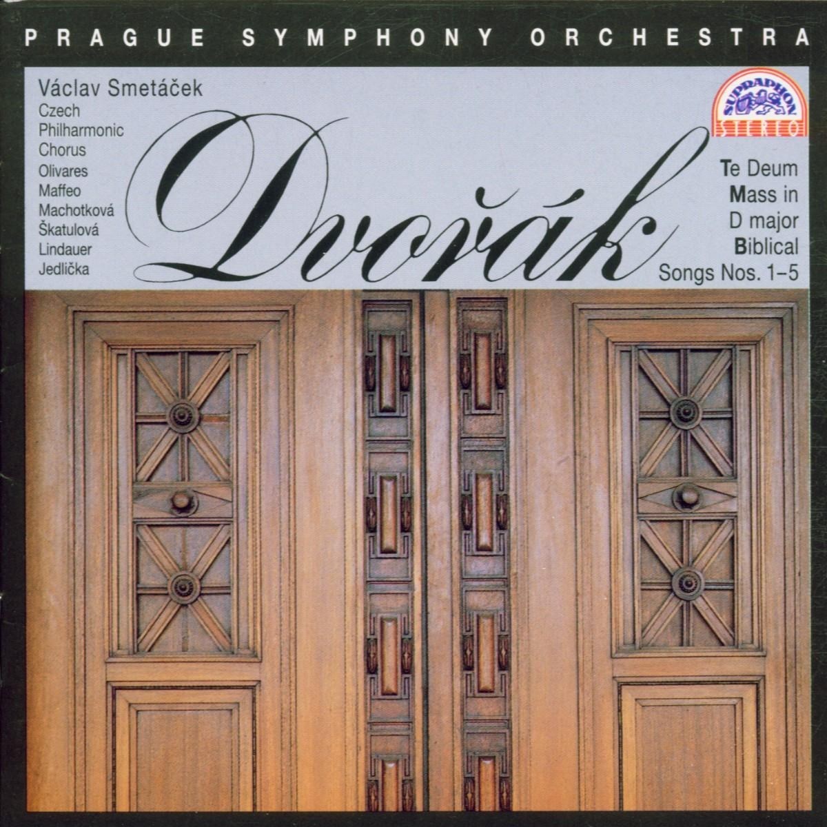 Afbeelding van Prague Symphony Orchestra, Václav Smetácek - Dvořák: Mass In D major, Biblical Songs, Te Deum