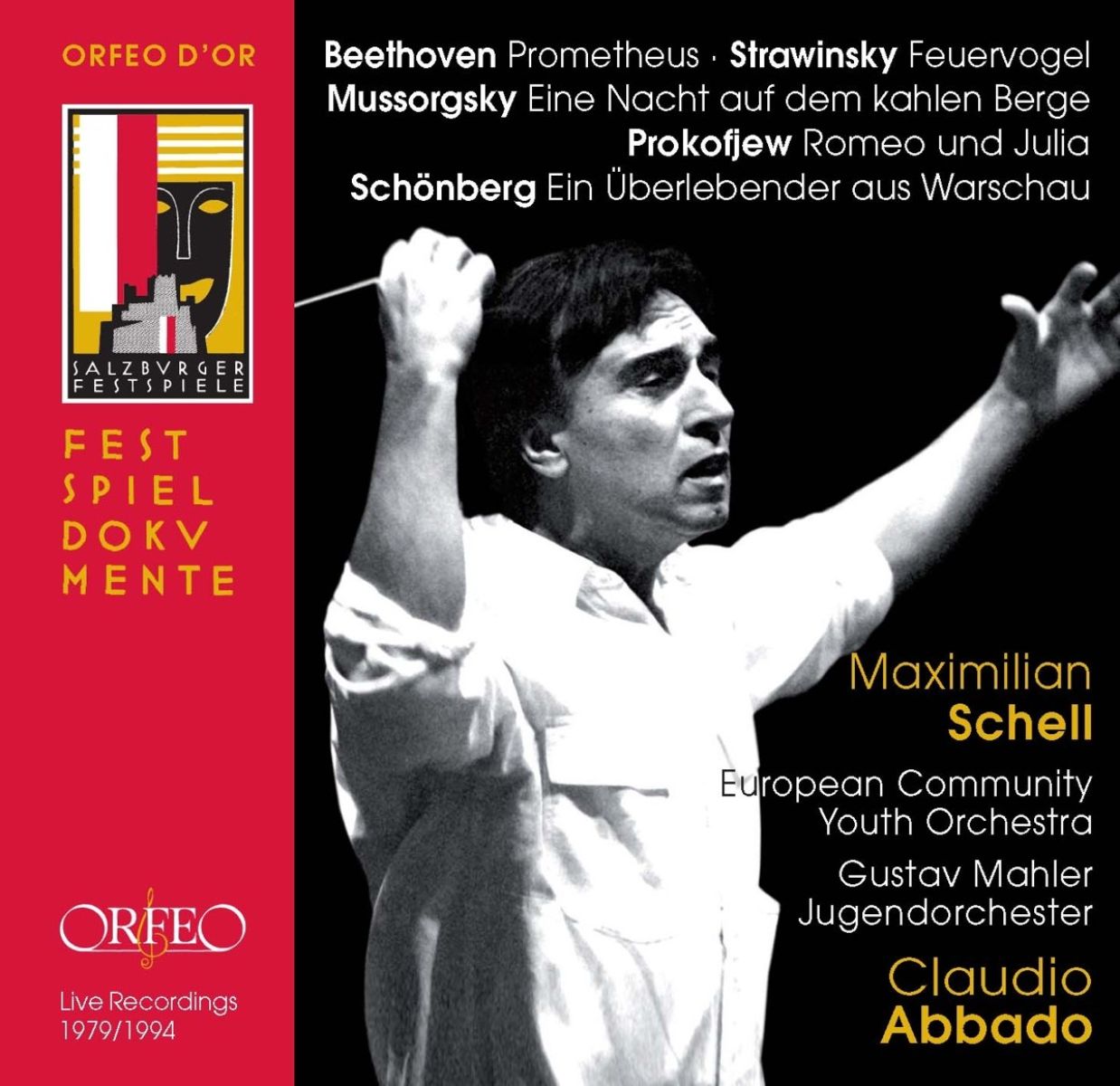 Afbeelding van Maximilian Schell, European Community Youth Orchestra, Gustav Mahler Jugendorchester, Claudio Abbado - Beethoven, Mussorgsky, Abbado