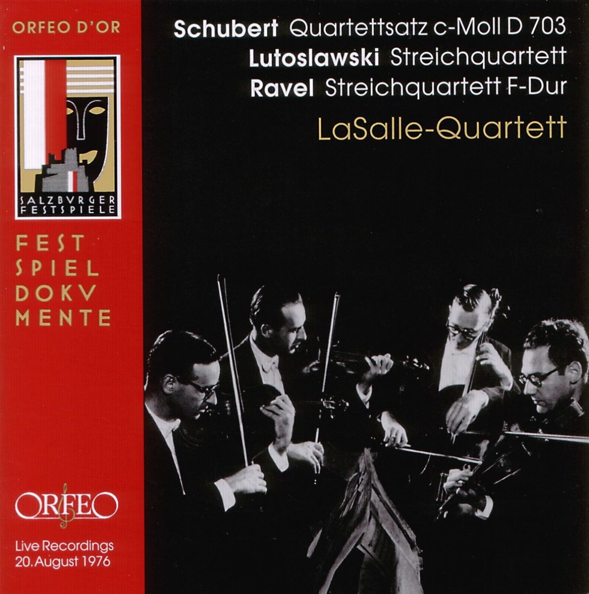 Afbeelding van LaSalle-Quartett - Schubert: Quartettsatz D 703 | Lutoslawski: Streichquartett | Ravel: Streichquartett
