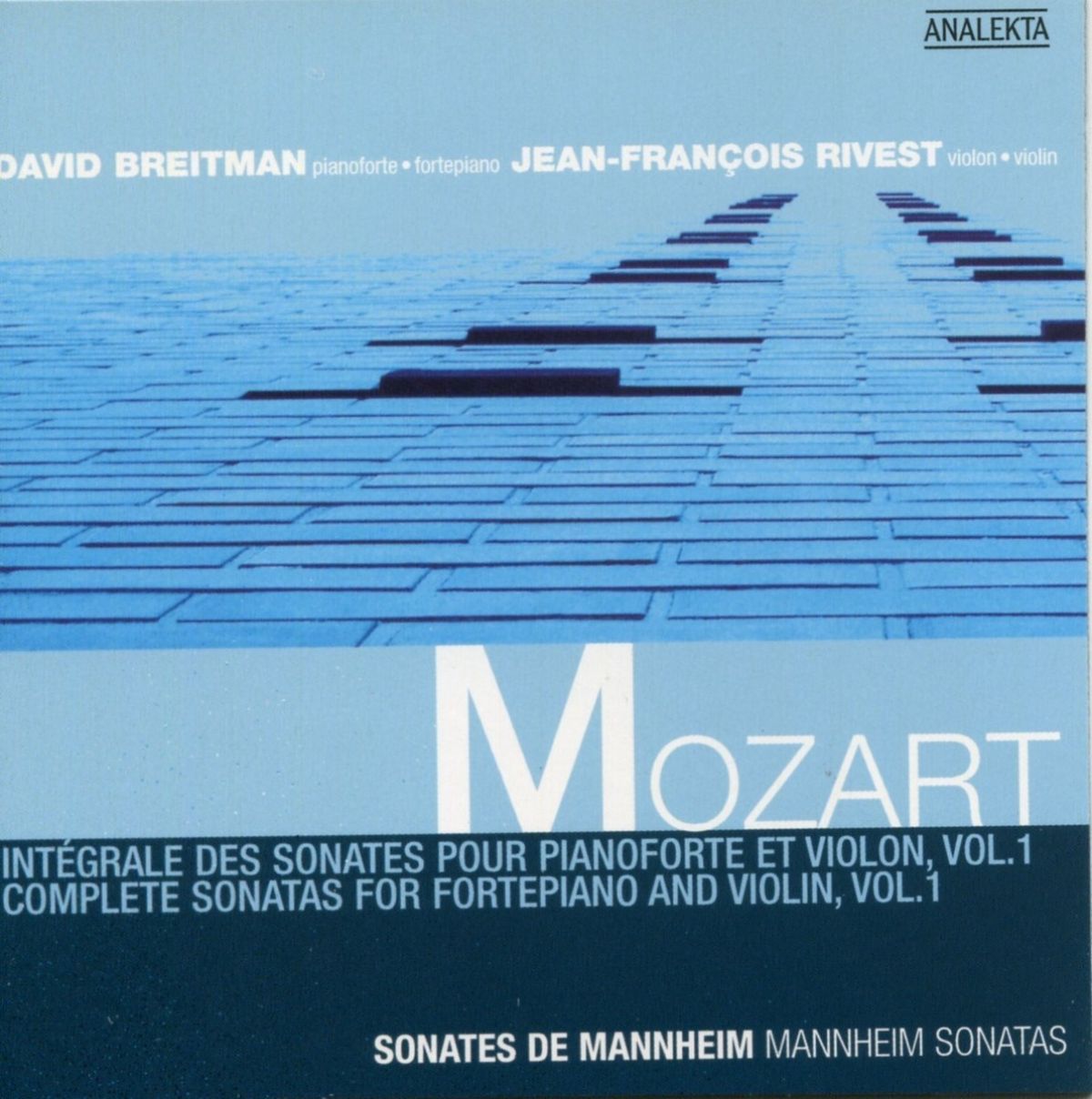 Afbeelding van David Breitman & Jean-François Rivest - Mozart: Complete Sonatas For Violin & Forte Vol.1