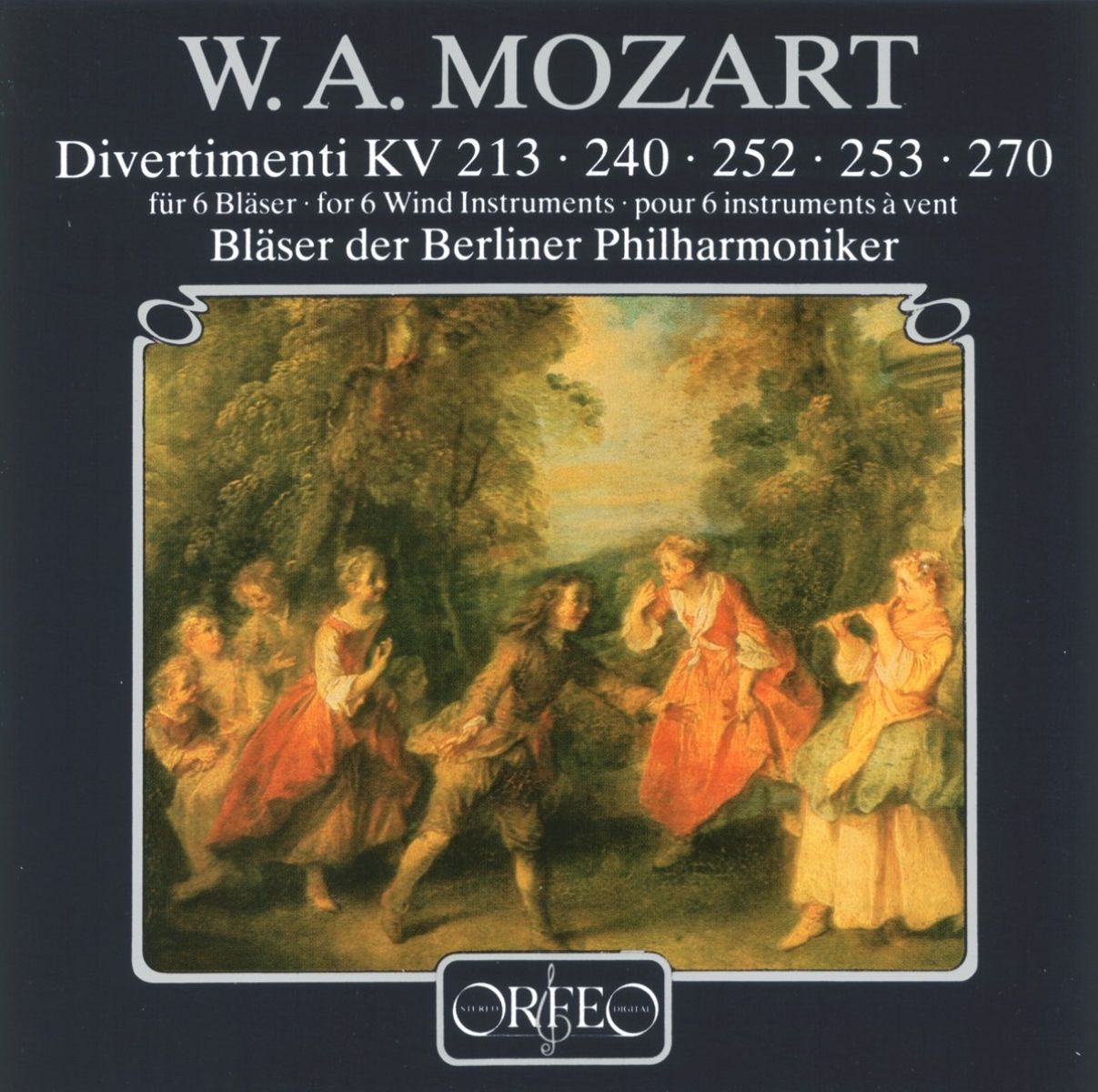 Afbeelding van Bläser Der Berliner Philharmoniker - Mozart: Divertimenti KV 213, 240, 252, 253, 270