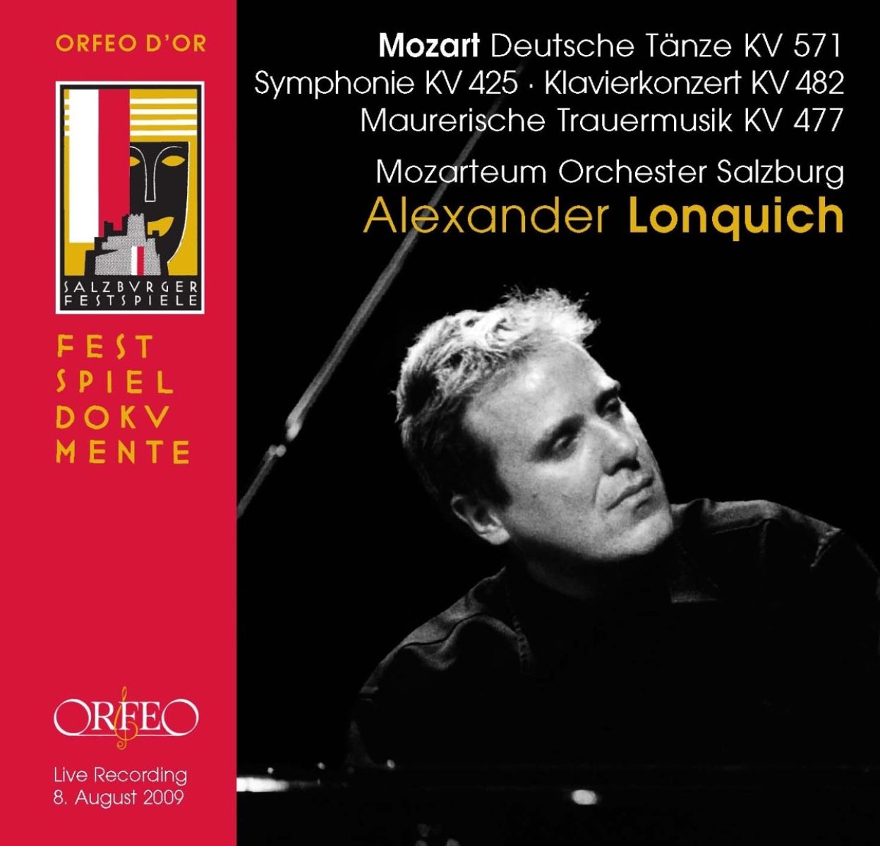 Afbeelding van Alexander Lonquich & Mozarteum Orchester Salzburg - Mozart: Sechs Deutsche Tänze/Symphonie 'Linzer"