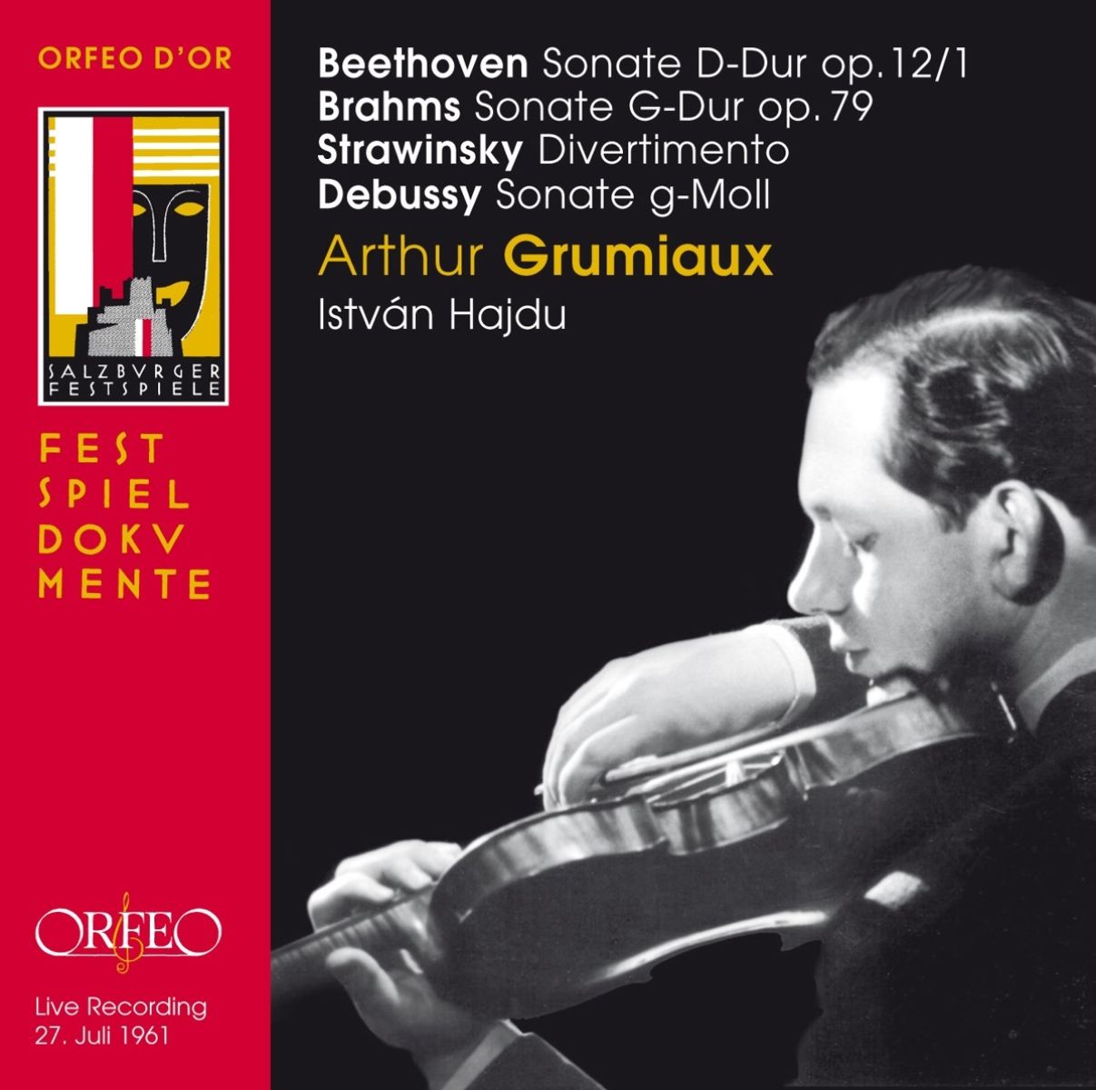 Istan Hajdu Arthur Grumiau - Beethoven, Strawinsky+; Grumiaux
