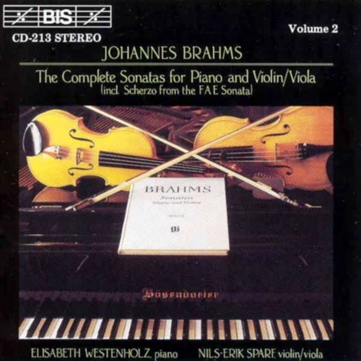 Afbeelding van Elisabeth Westenholz & Nils-Erik Sparf - Brahms: Complete Sonatas For Piano And Violin | Viola Vol. 2