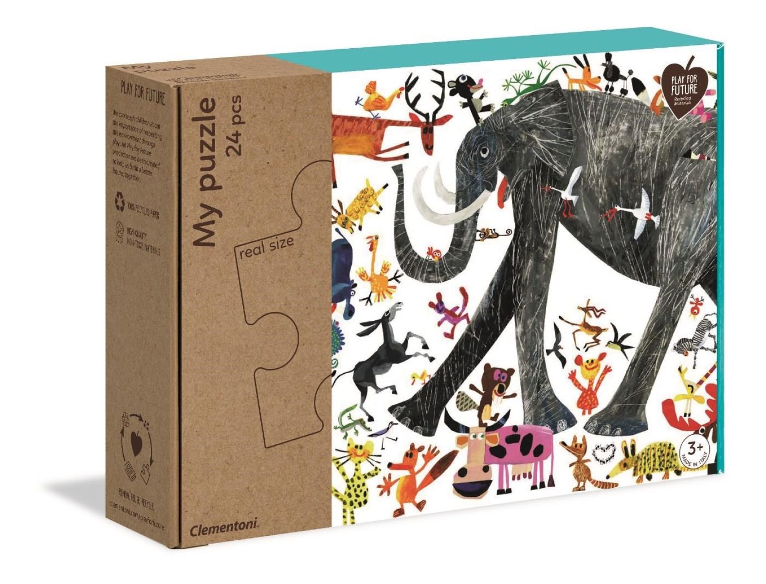 Afbeelding van Olifant Legpuzzel (24 Stukjes)