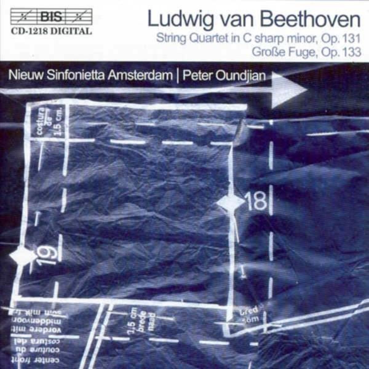 Afbeelding van Nieuw Sinfonietta Amsterdam, Peter Oundjian - Beethoven: Grobe Fuge In B Flat Major