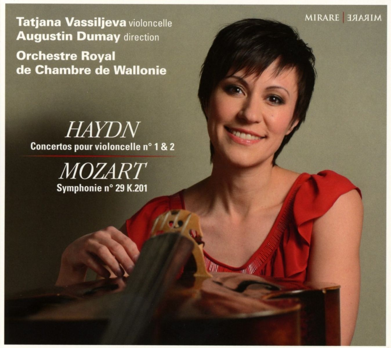 Afbeelding van Tatjana Vassiljeva, Orchestra Royal De Wallonie, Augustin Dumay - Mozart/Haydn: Concertos Pour Violoncelle Nos.1 & 2