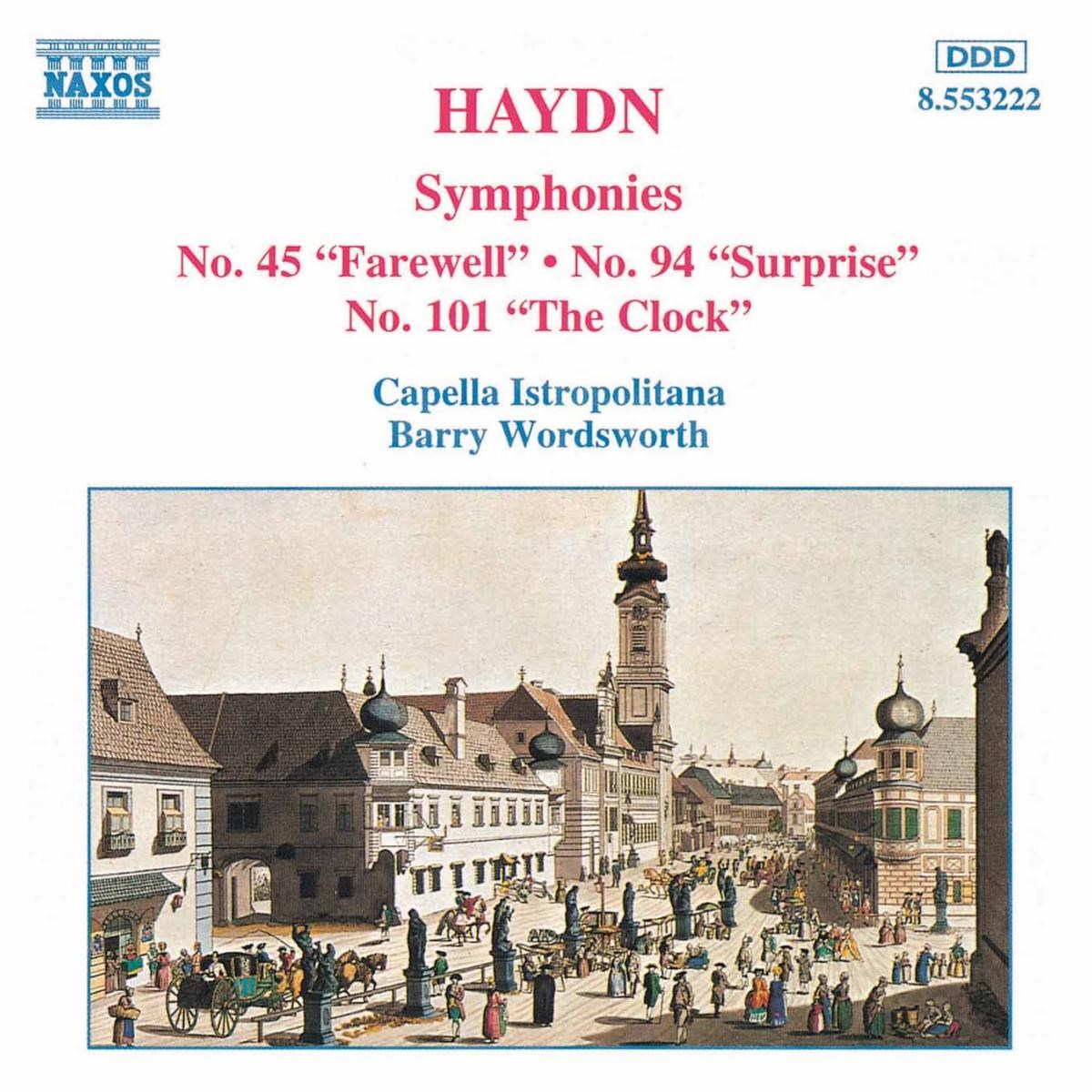 Afbeelding van Capella Istropolitana, Barry Wordsworth - Haydn: Symphonies 45, 94 & 101