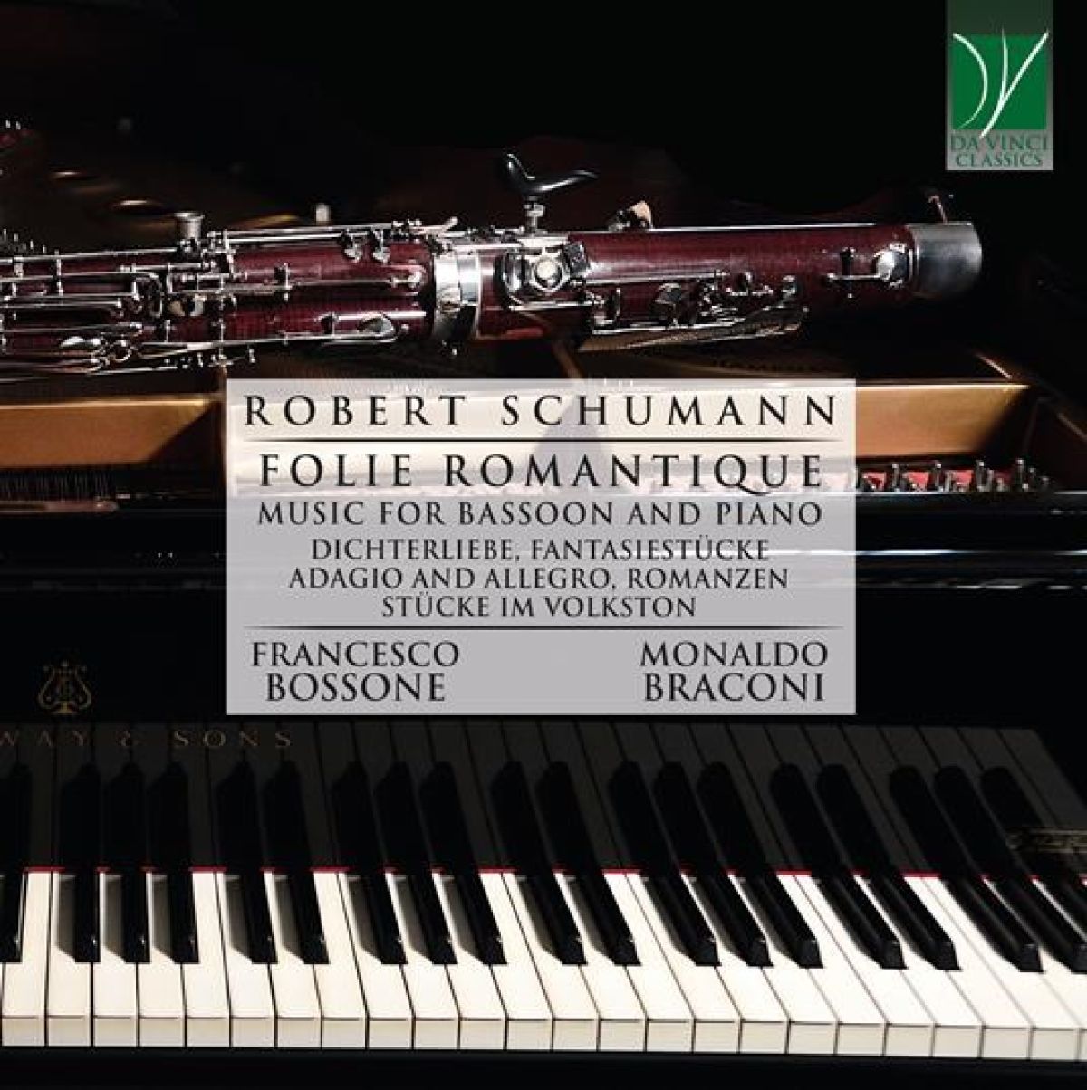 Afbeelding van Francesco Bossone & Monaldo Braconi - Schumann: Folie Romantique (Music For Bassoon & Piano)