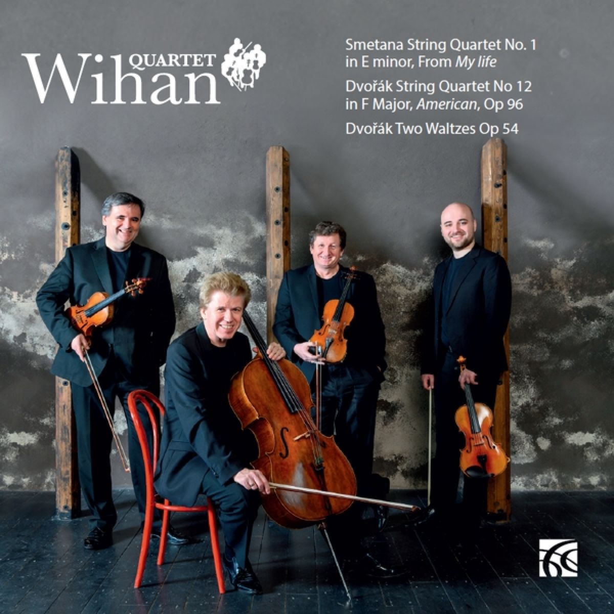 Afbeelding van Wihan Quartet - String Quartet No. 1 In E Minor, From My Life | String Quartet No. 12 In F Major, American, Op. 96 | Two Waltzes Op. 54